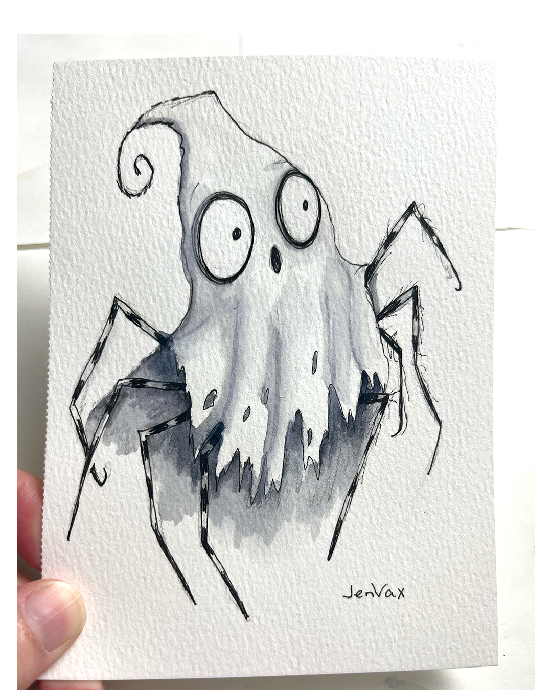 Ghost Spider – Original Monster Drawing