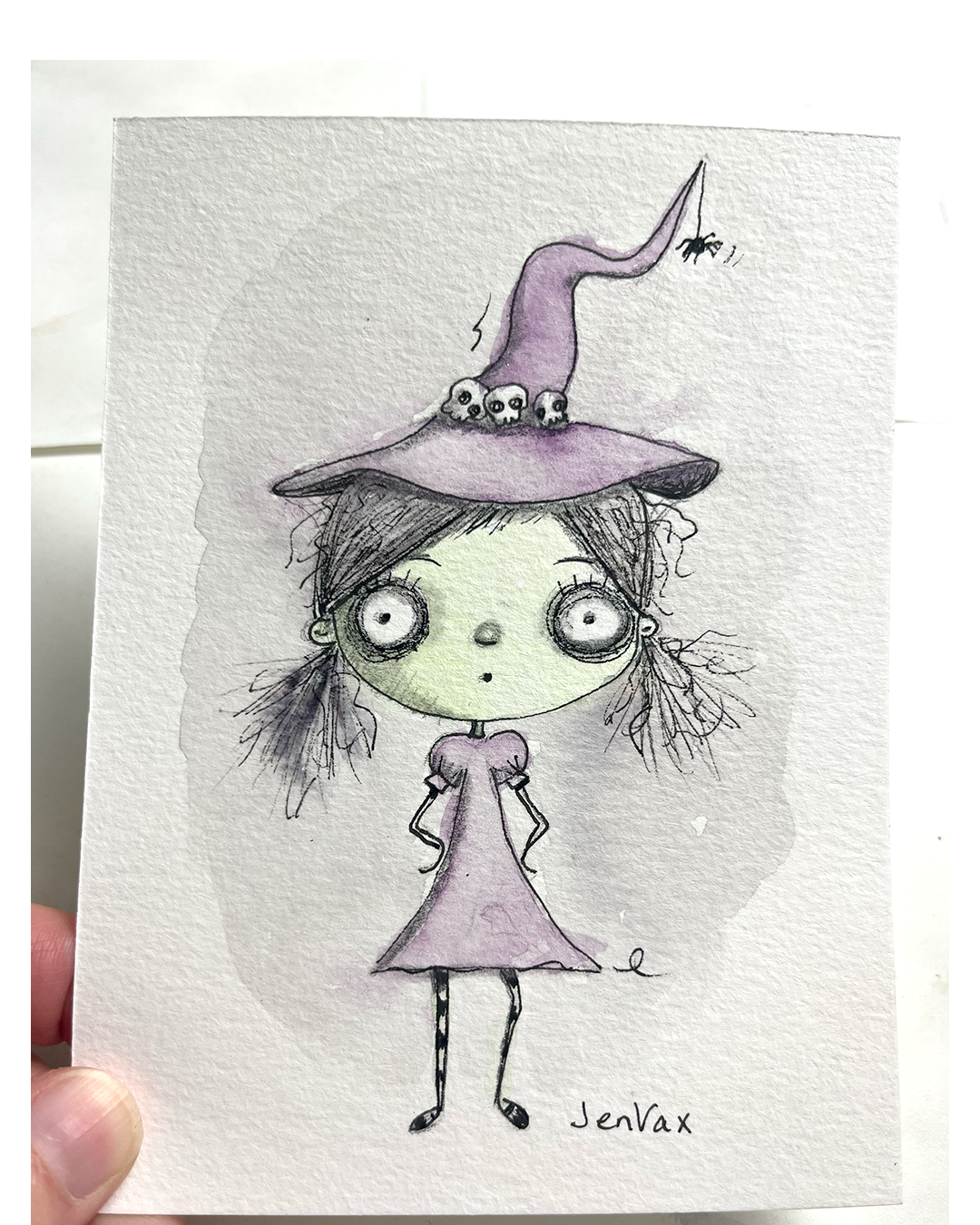 Spooky Witch – Original Monster Drawing