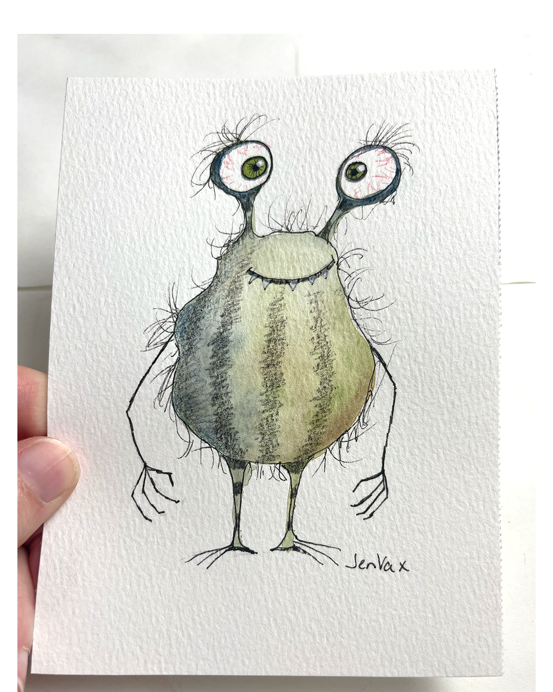 Wobblewort – Original Monster Drawing