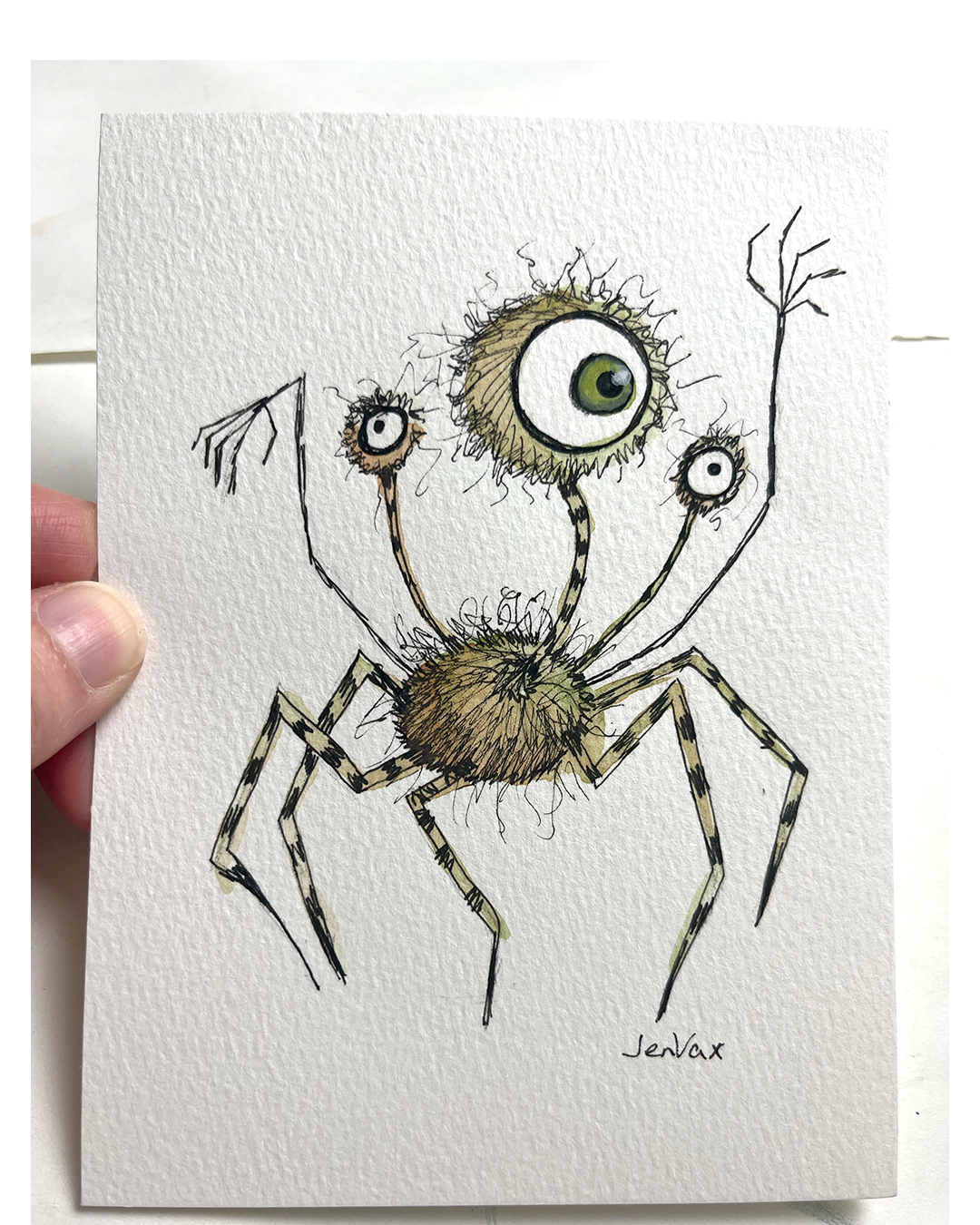 Cyclops Spider – Original Monster Drawing