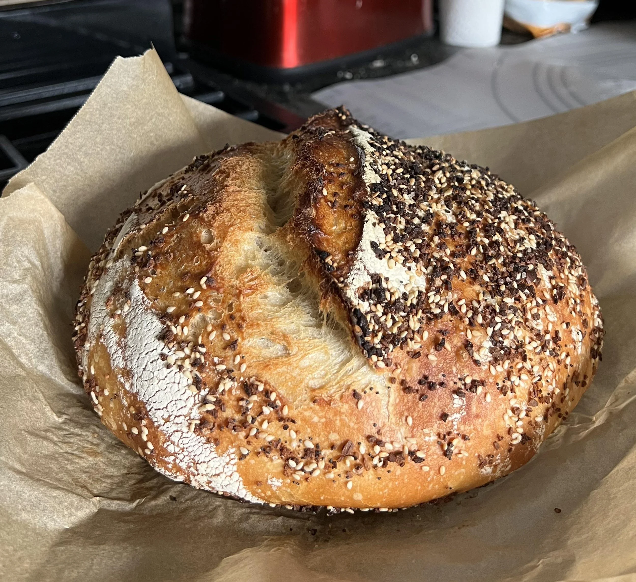 Everything Bagel Sourdough Bread