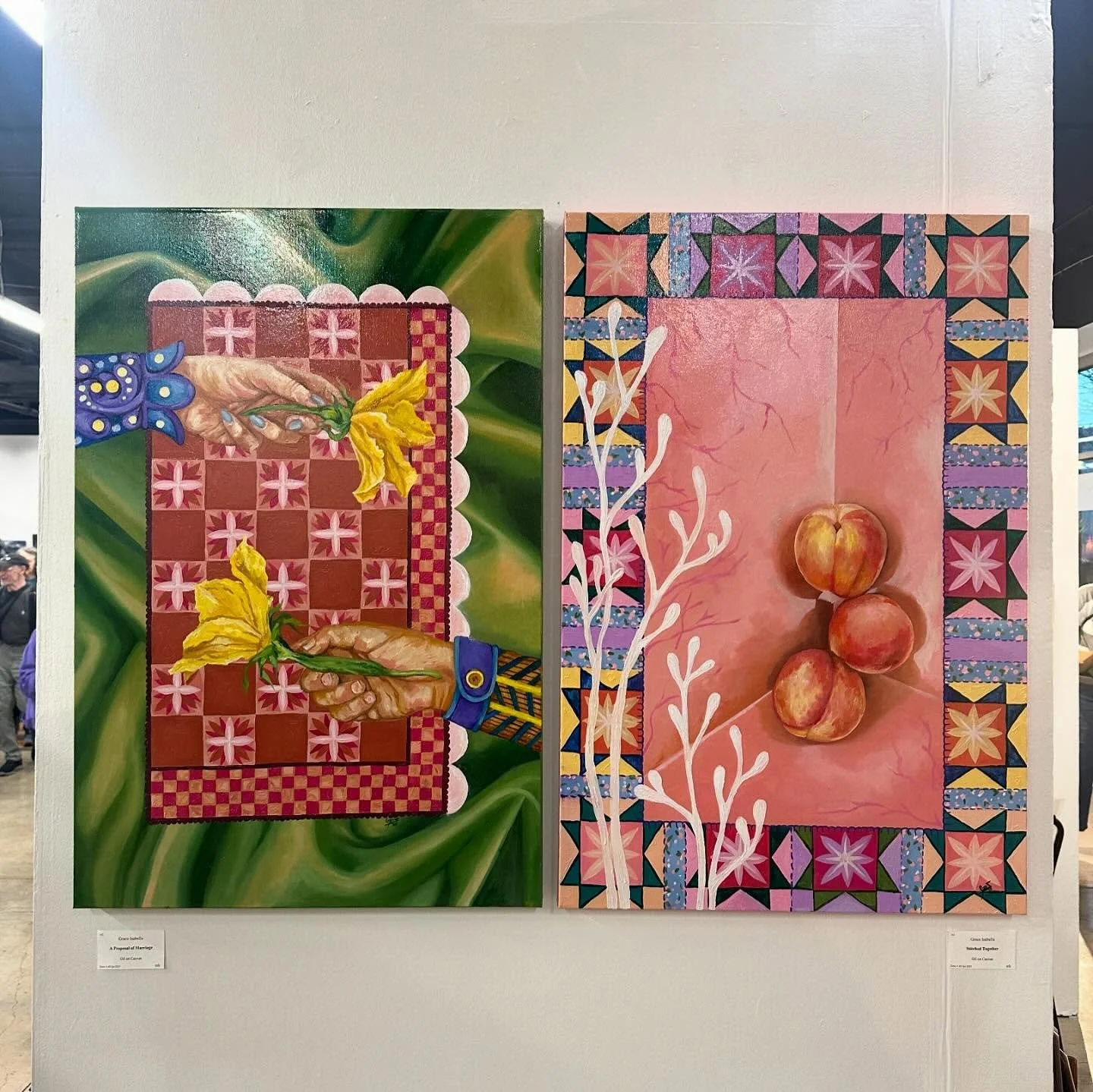 There is still time to check out my paintings @new_zone_gallery. I&rsquo;m so happy to be a part of this show! #eugene #localartist #artist #paintinf #oilpainting