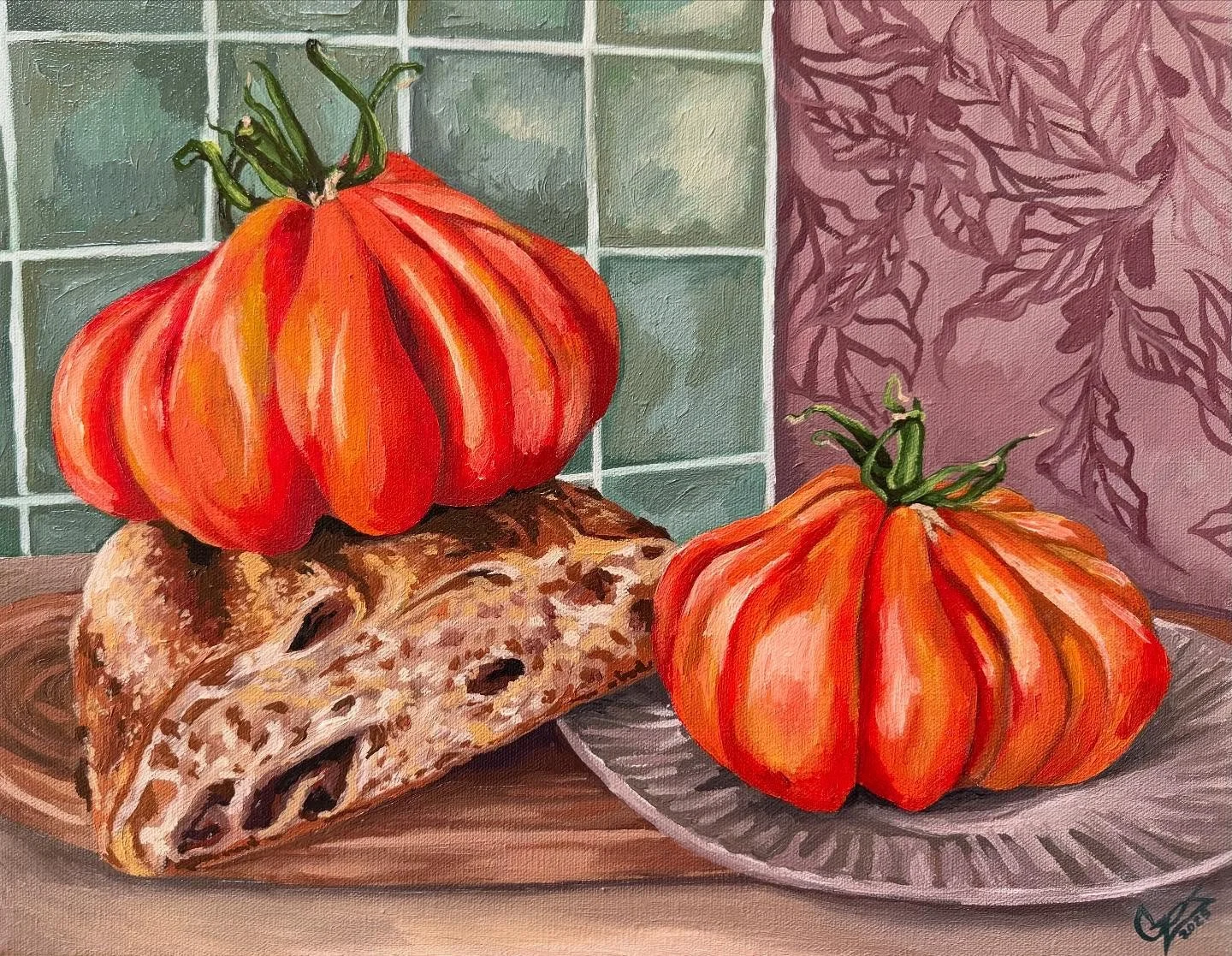 Tomatoes in Amsterdam 🍅 - 18x13in - oil on canvas 

This painting will be at the @new_zone_gallery Art4All show starting next Friday, Oct 3rd at 5:30pm! I will be at the opening reception if you want to stop by and say hi! The original and prints wi