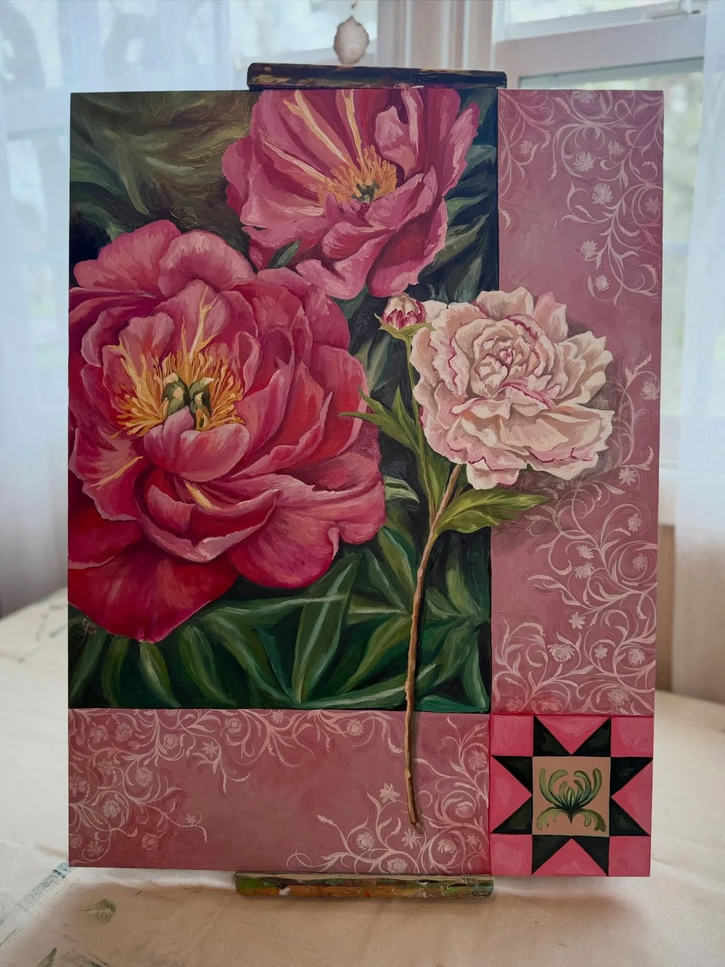 Heirloom Daughters 
18 x 24 
Oil on wood panel🌷

Just entered this piece into a show so wish me luck 🥰