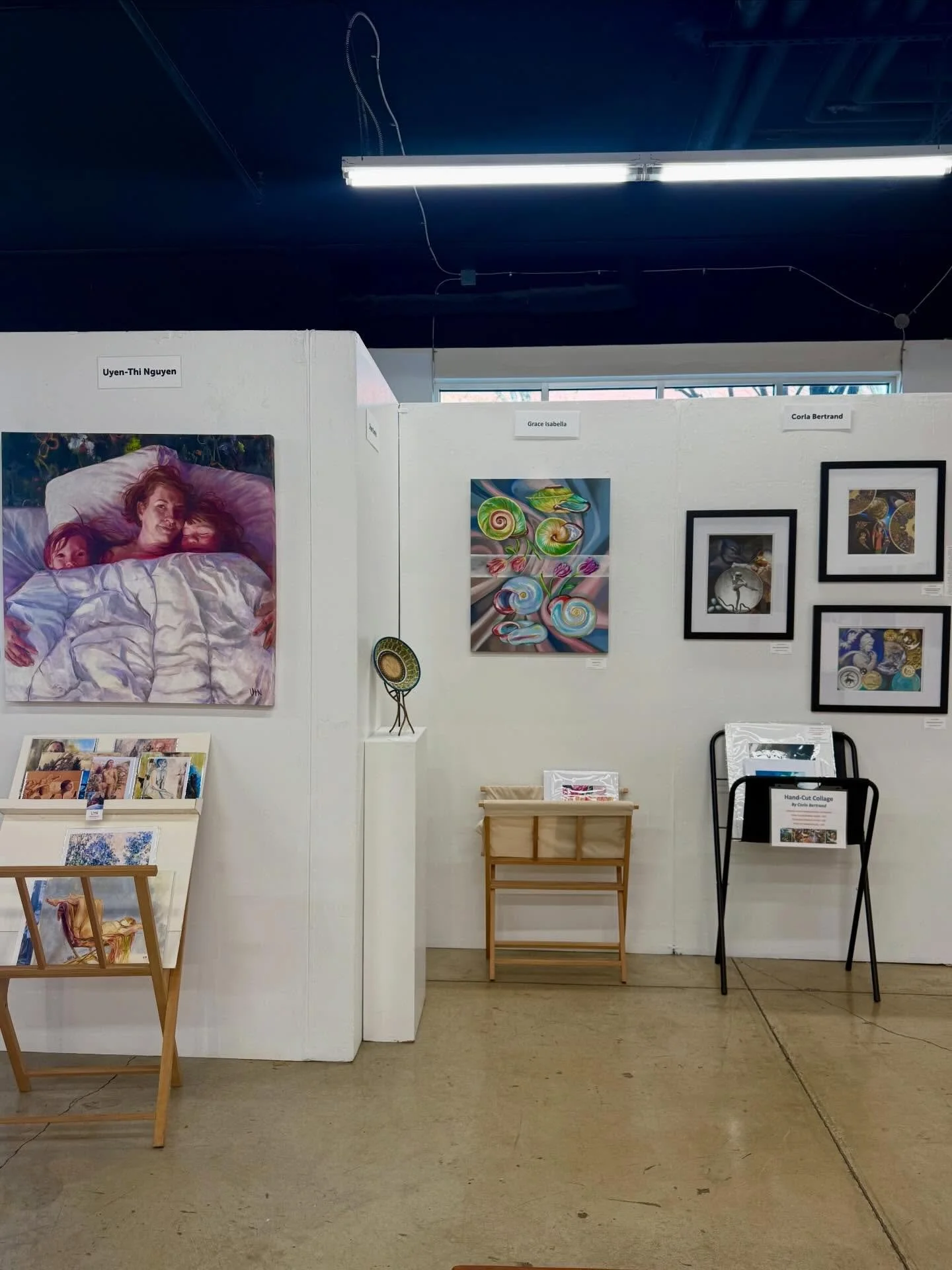 This month&rsquo;s work is up @new_zone_gallery along with some prints, stickers and bookmarks. Stop by if you are in downtown Eugene 💜