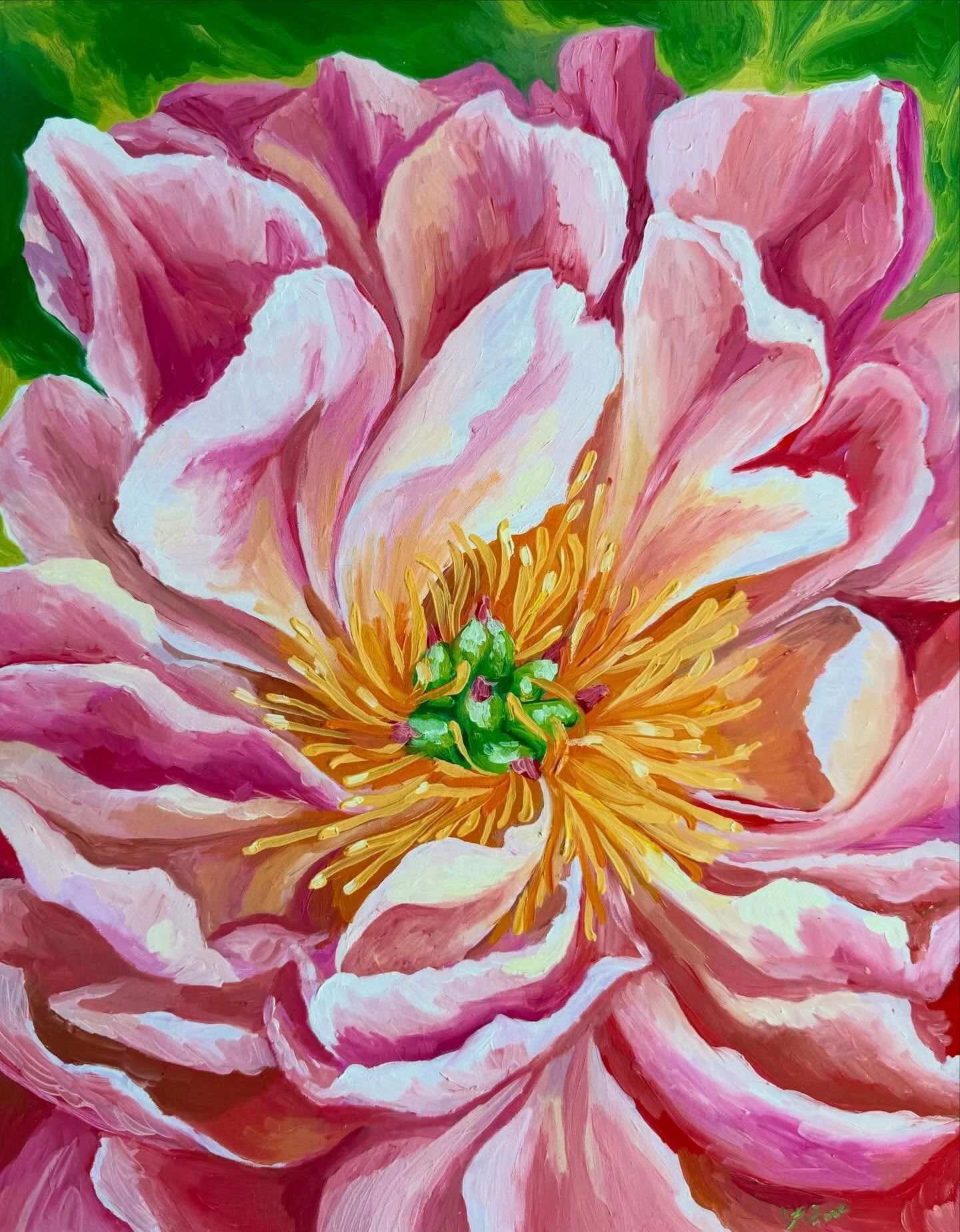 Obsessed with painting peonies! Some recent oil paintings.