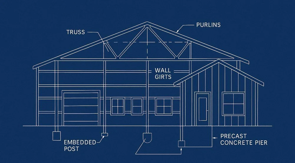 Post Frame Building Components Precision Post Frame | Post-Frame Homes, Barndominiums & Shop Houses in ...
