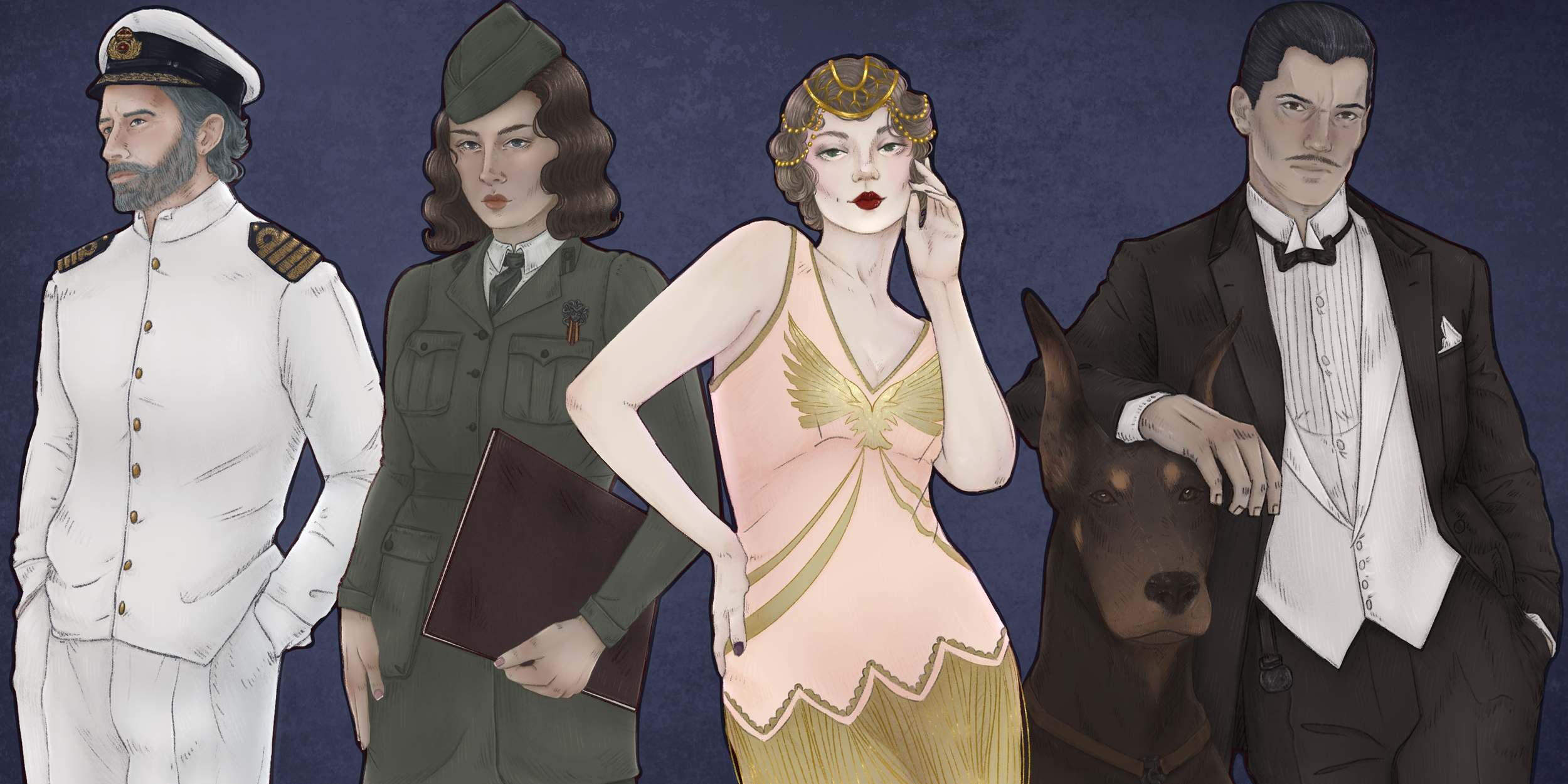Pantheauction Art Deco Greek Gods Poseidon, Athena, Aphrodite, Hades