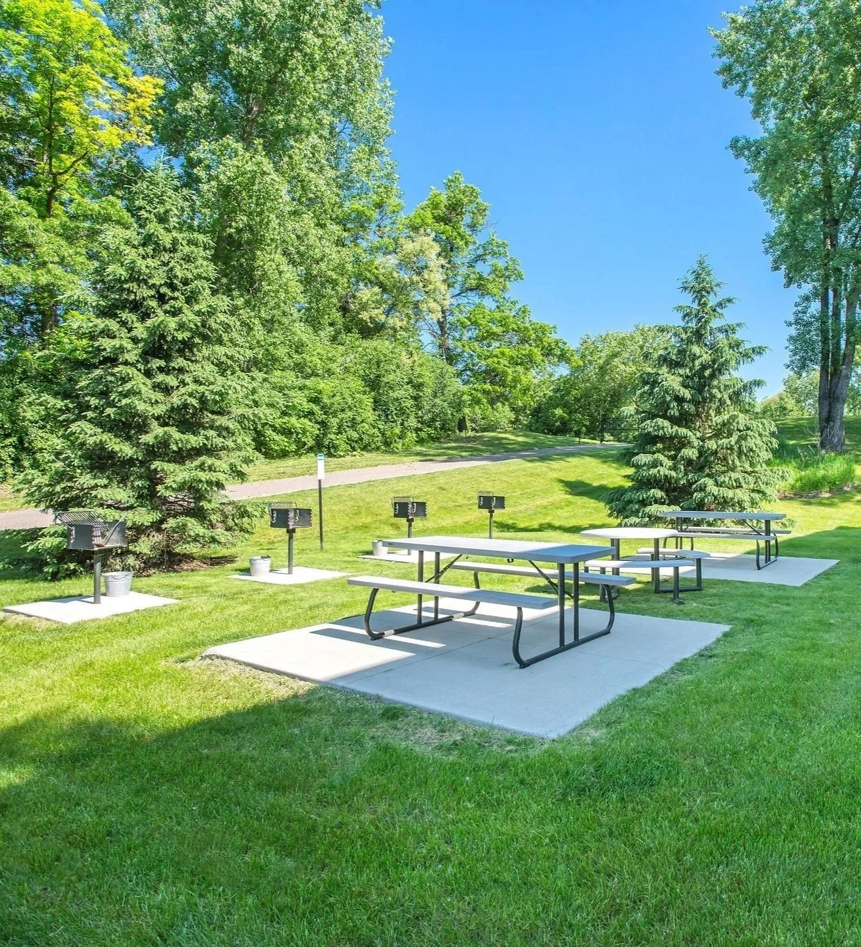 Outdoor park area at Cedar Valley Apartments