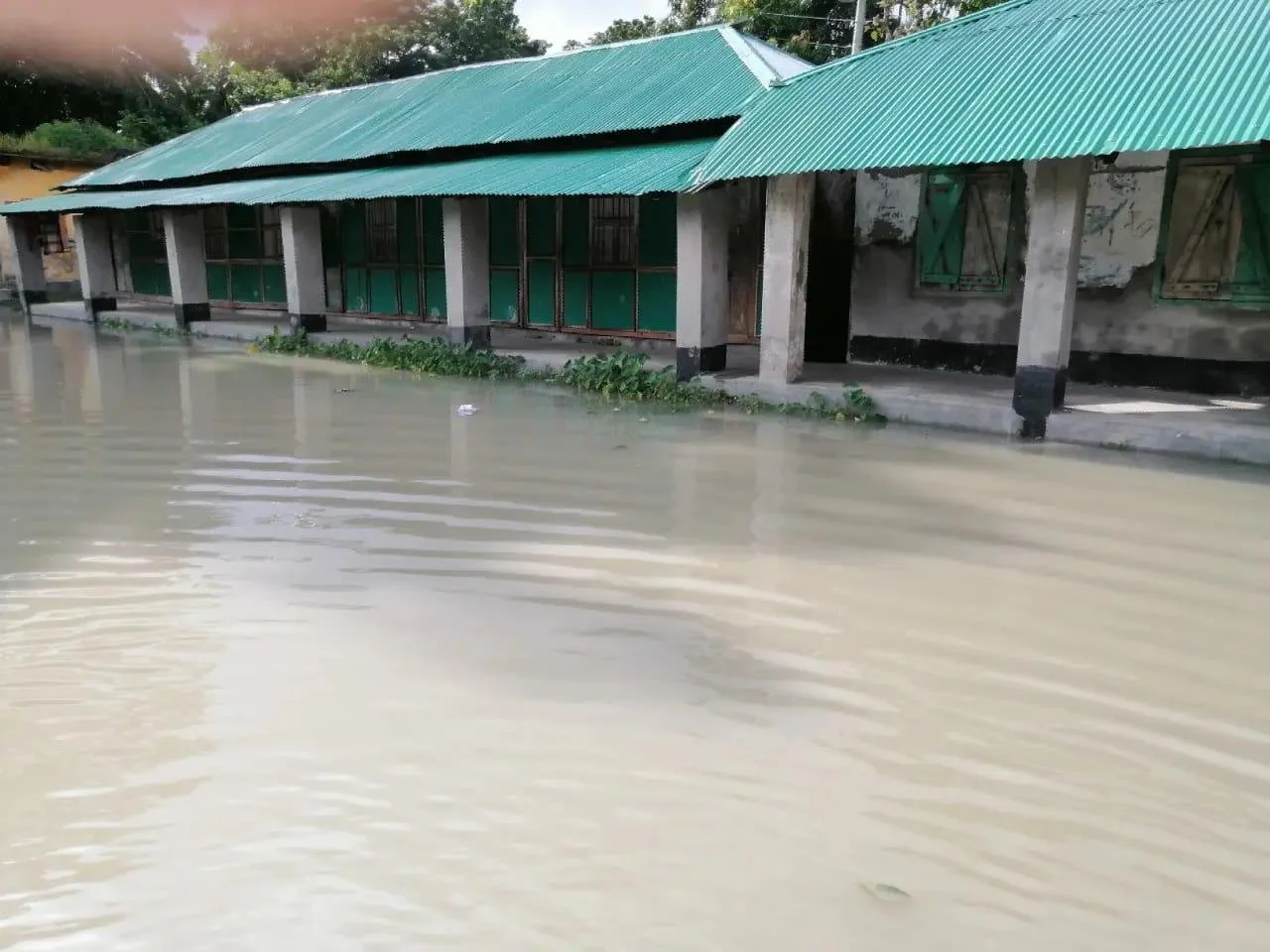 School during flood period.