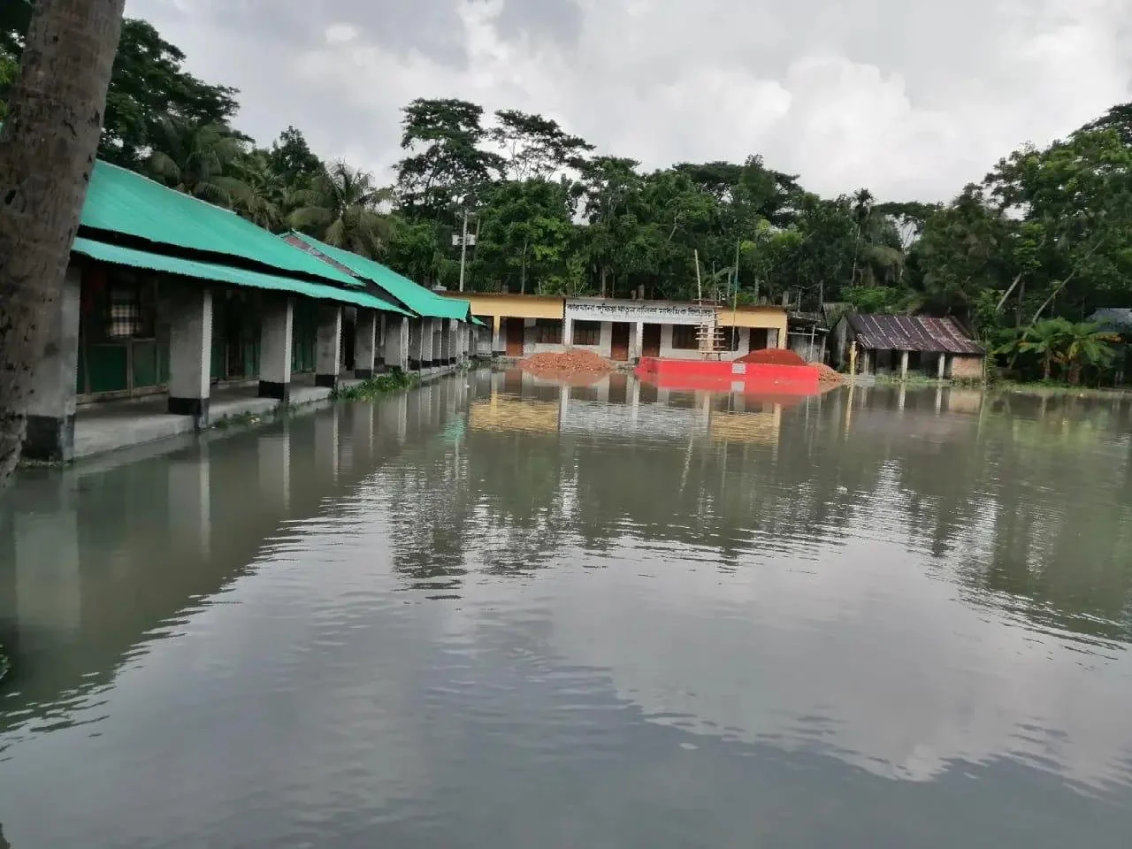 School during flood period.