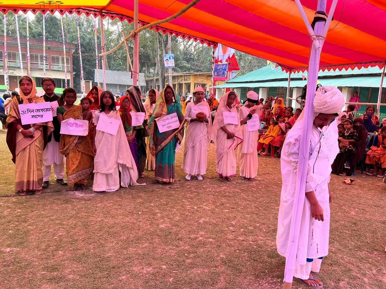 Students in Costume Dress during concert.