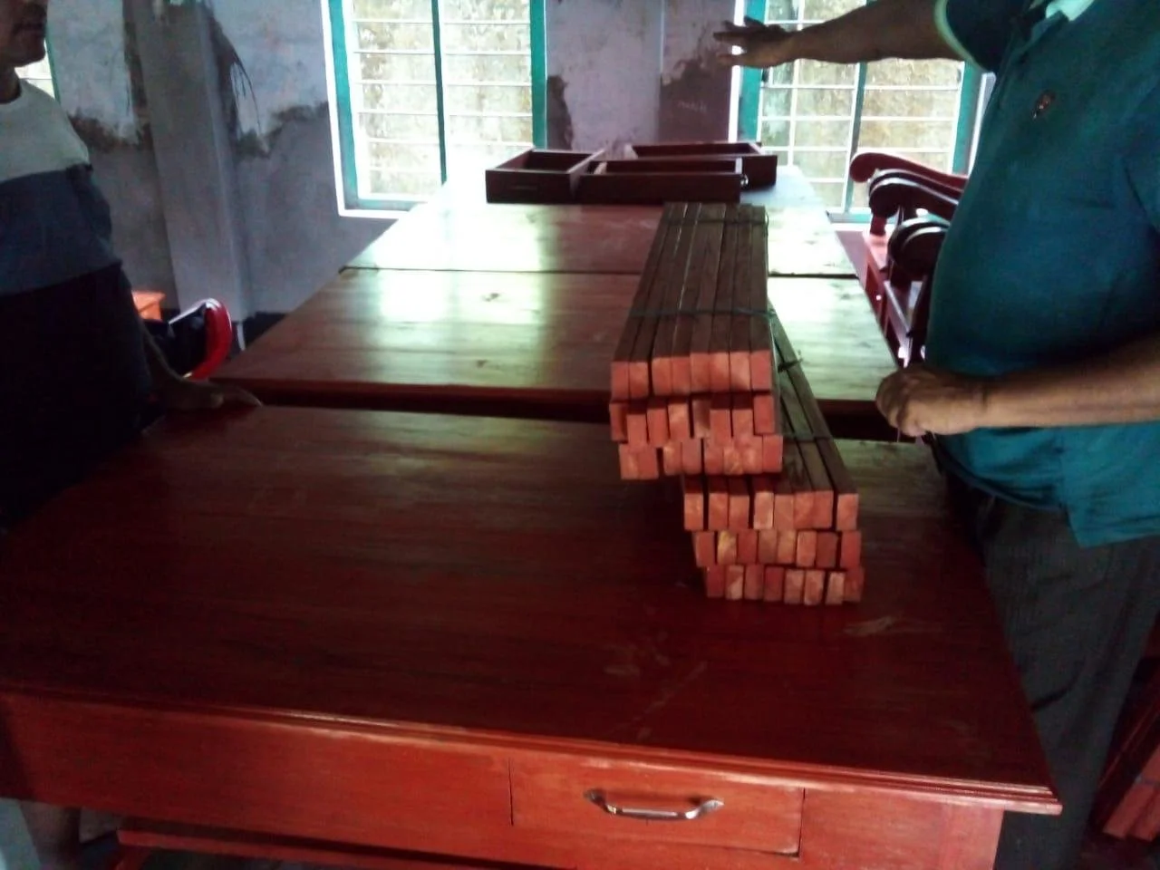 New school furniture donated by co-founders Dil Afroze Quader and Sadia Chowdhury.