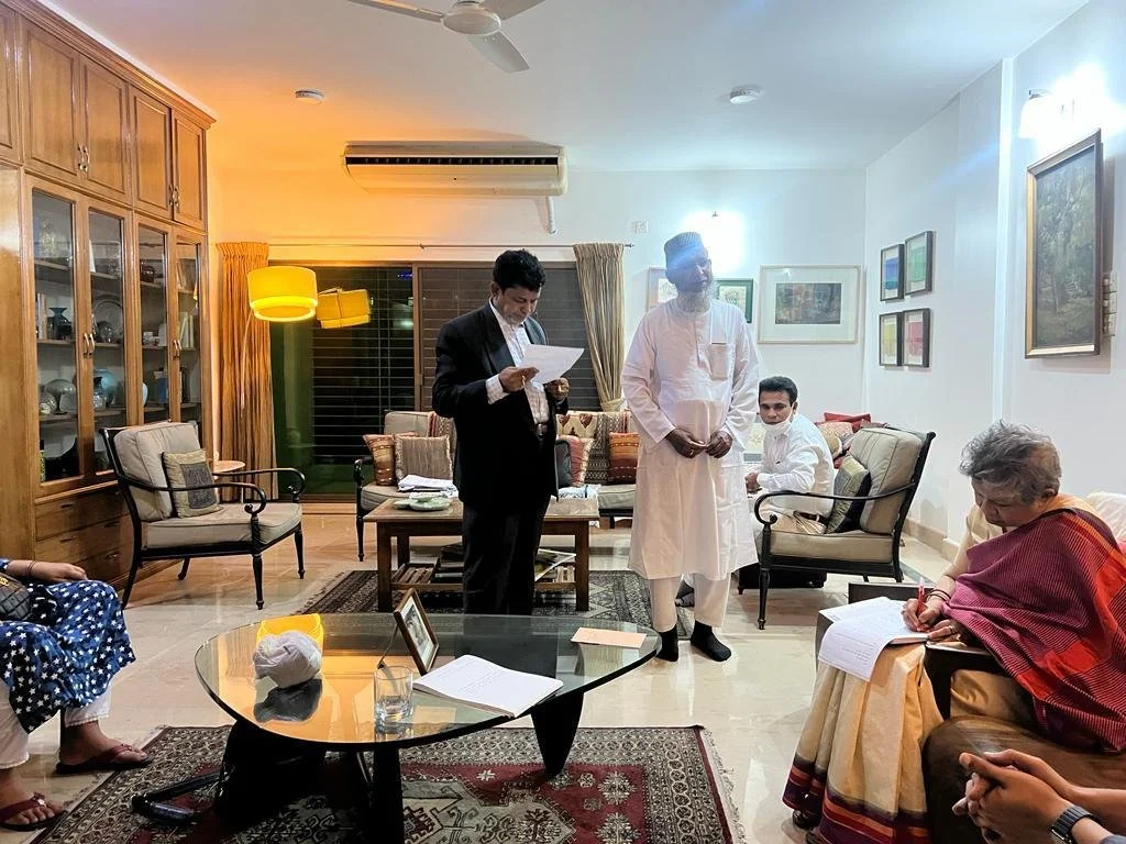Board meeting at house of Dil Afroze Quader, Banani DOHS.