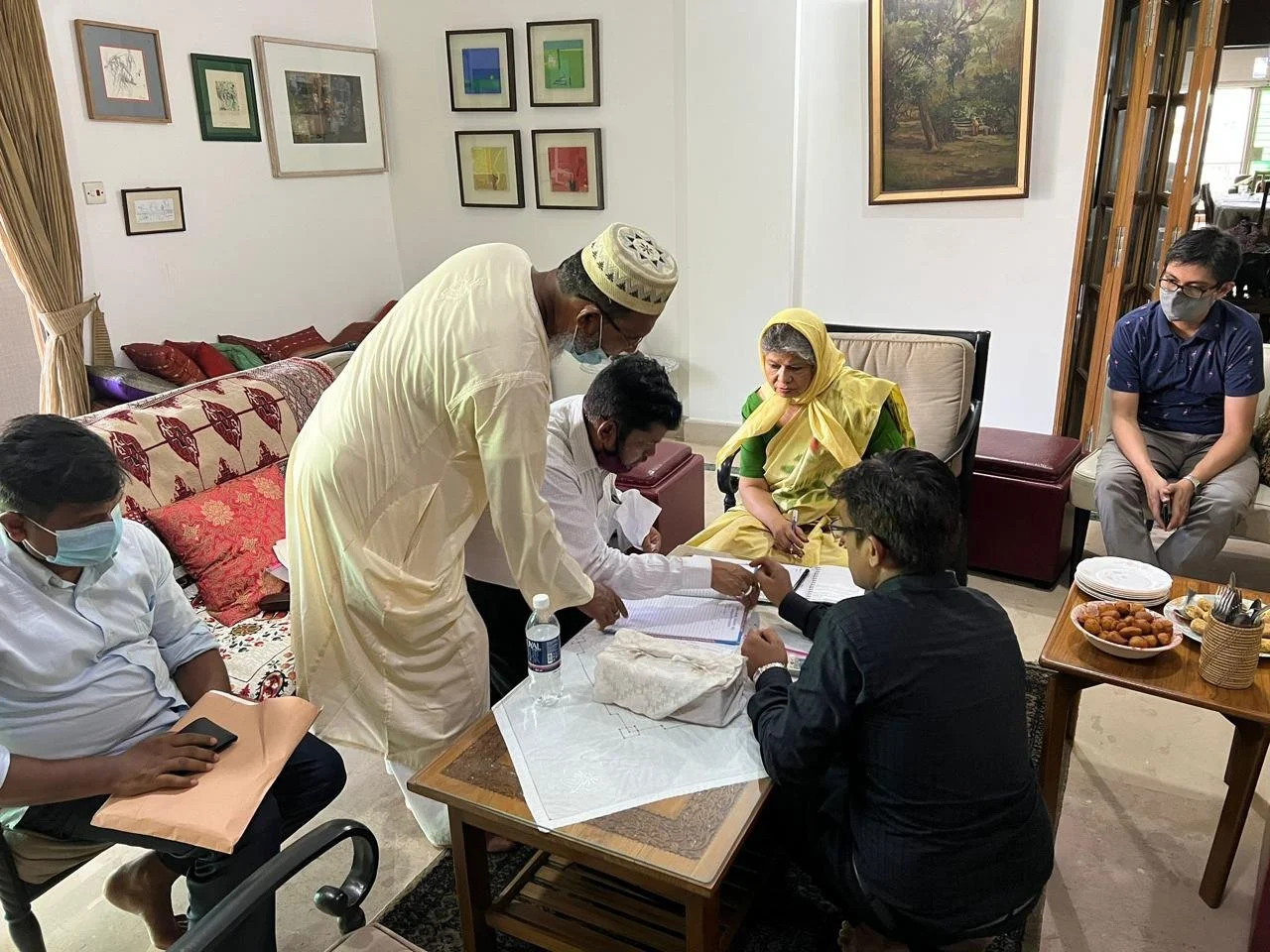Board meeting at house of Dil Afroze Quader, Banani DOHS.