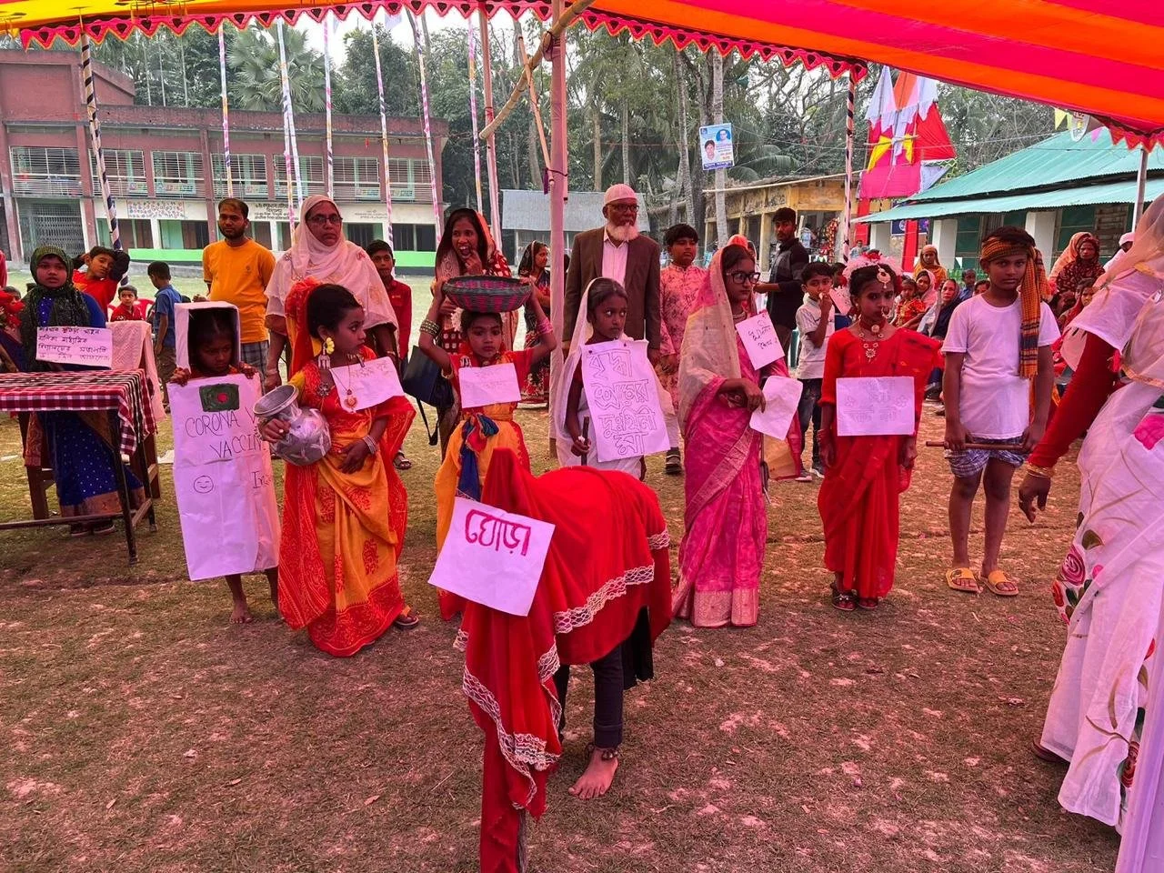 Students in Costume Dress during concert.
