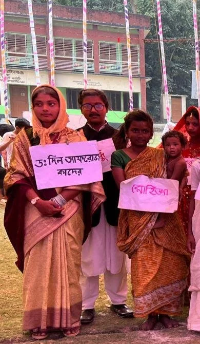 Students in Costume Dress during concert.