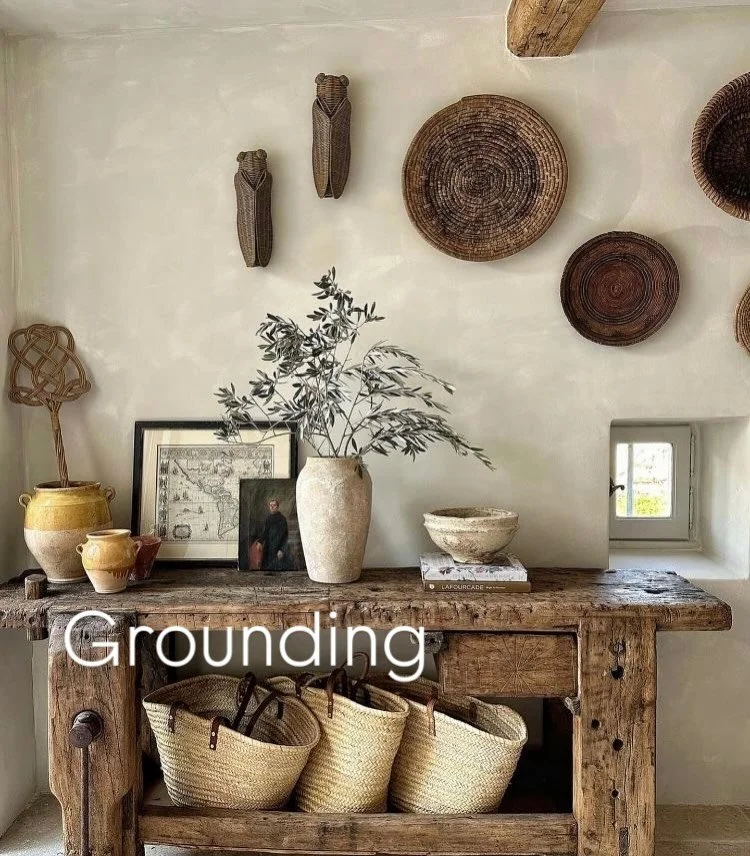 If your nervous system is taking on so much more than it can handle, one thing to do is ground. 

Yes, meditation helps. Breathing does too.

But, grounding doesn&rsquo;t always start in the mind.
Sometimes it starts in the hands.

Natural materials&