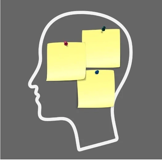 Line Art of a head in profile