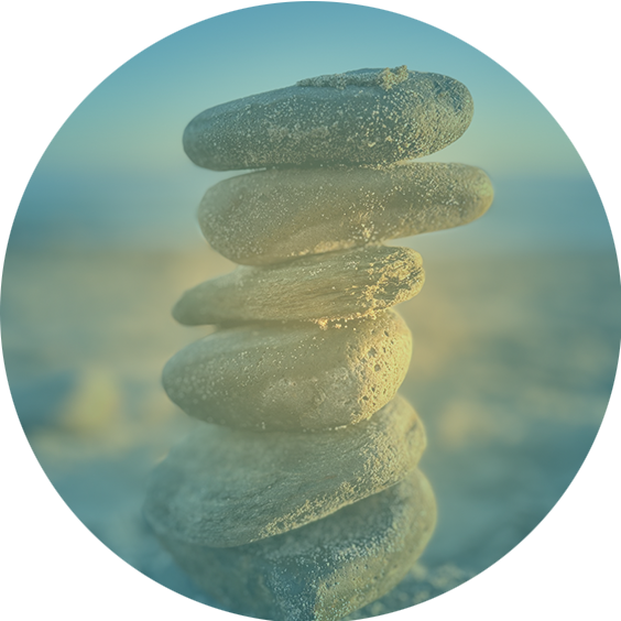 Small rocks in a stack