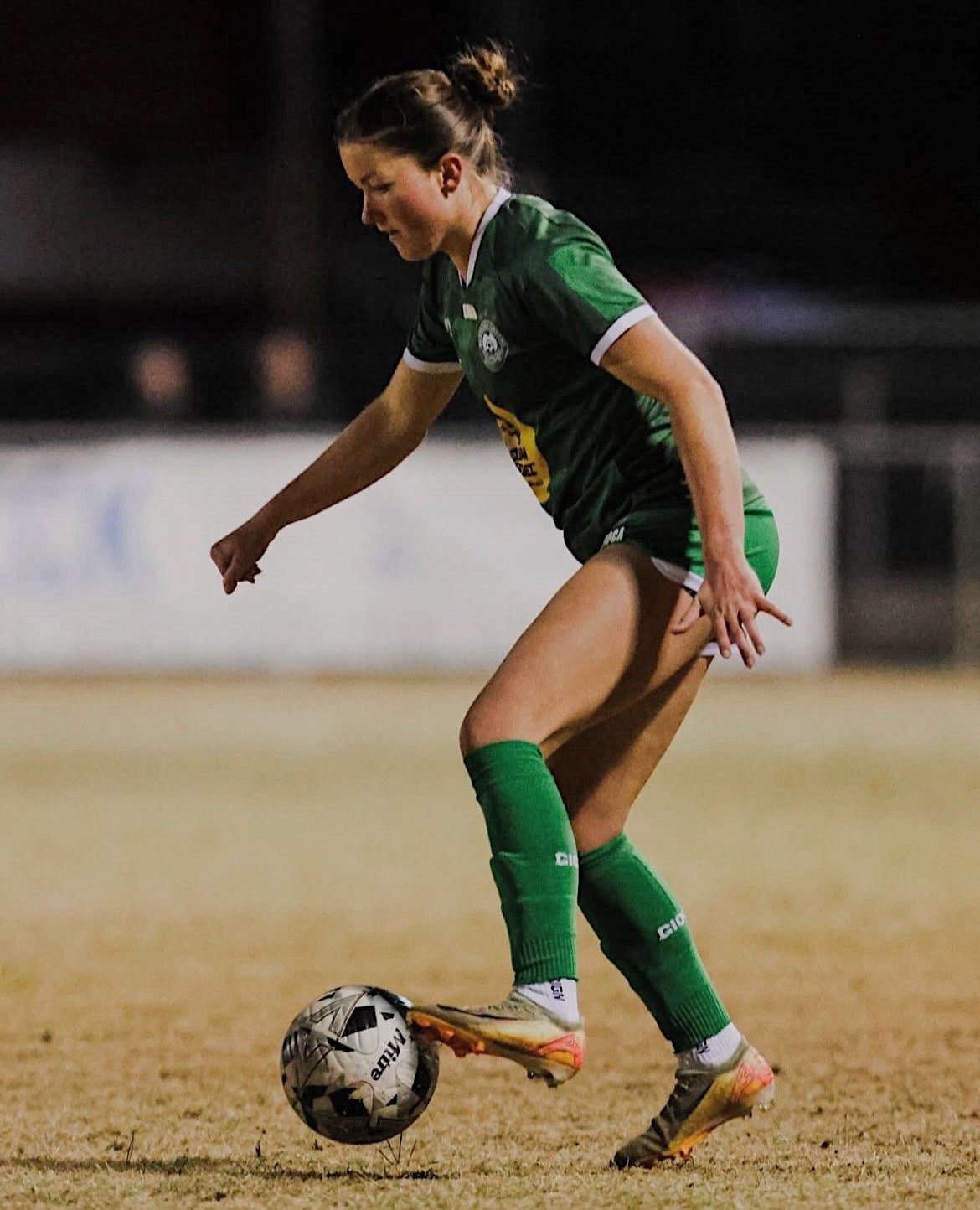 Olivia Haga playing professional soccer in Australia for Bentleigh Greens SC