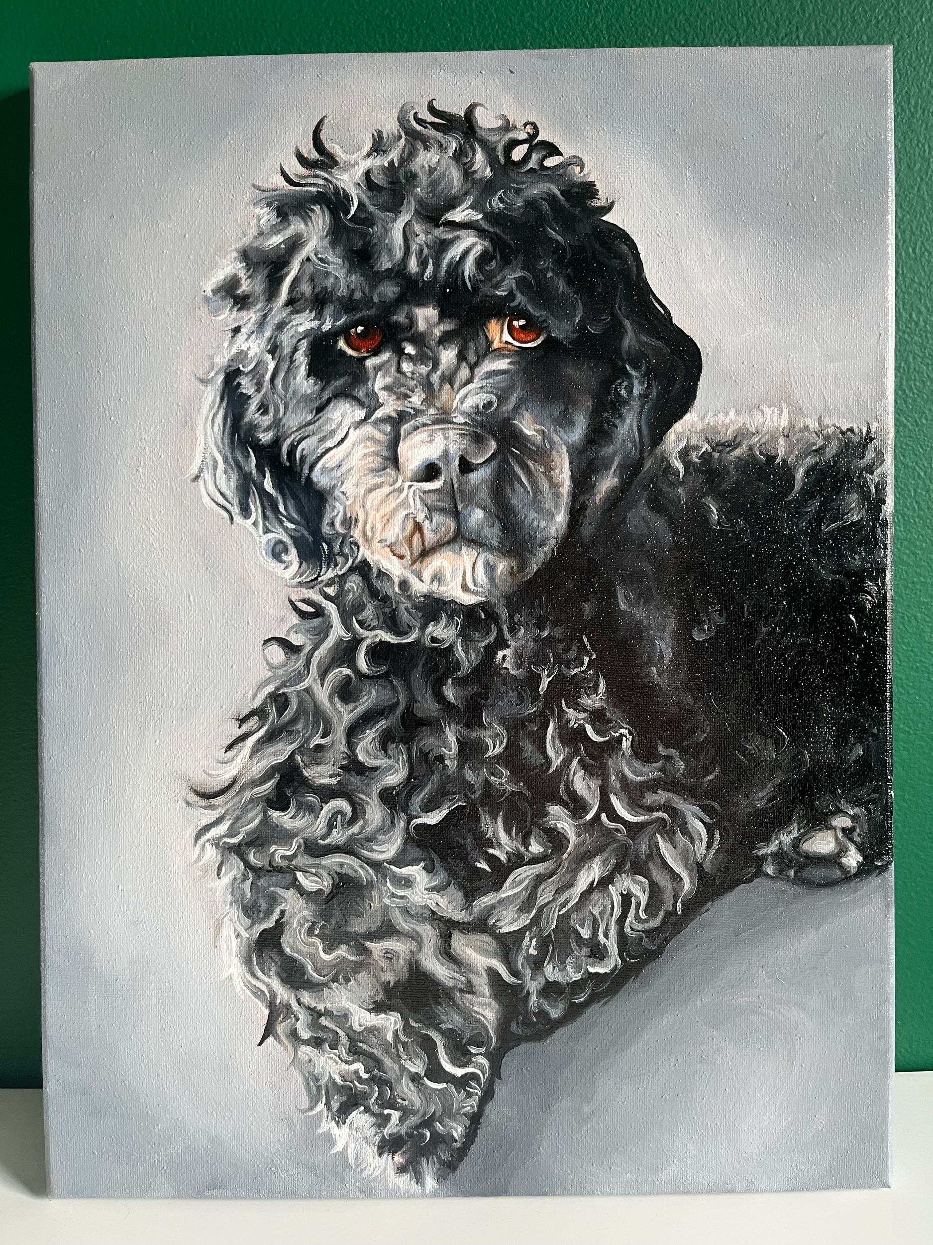Oil on canvas 12" x 16": Pet Portrait (2024)