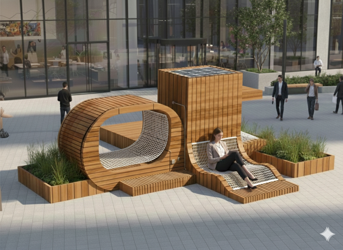 Biophilic Outdoor Workspace