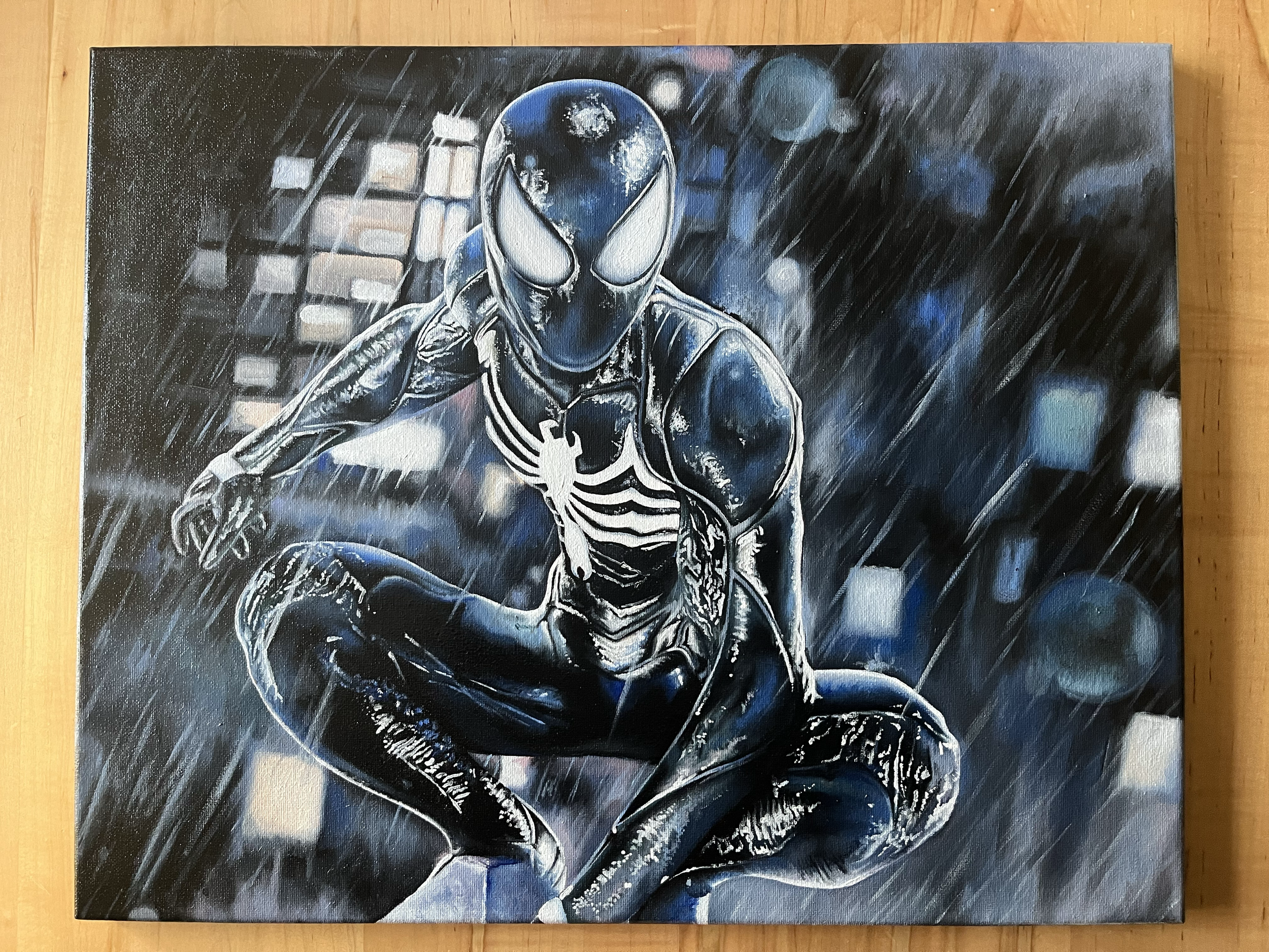 Venom - Oil on canvas 20" x 16": Video Game Art (2024)