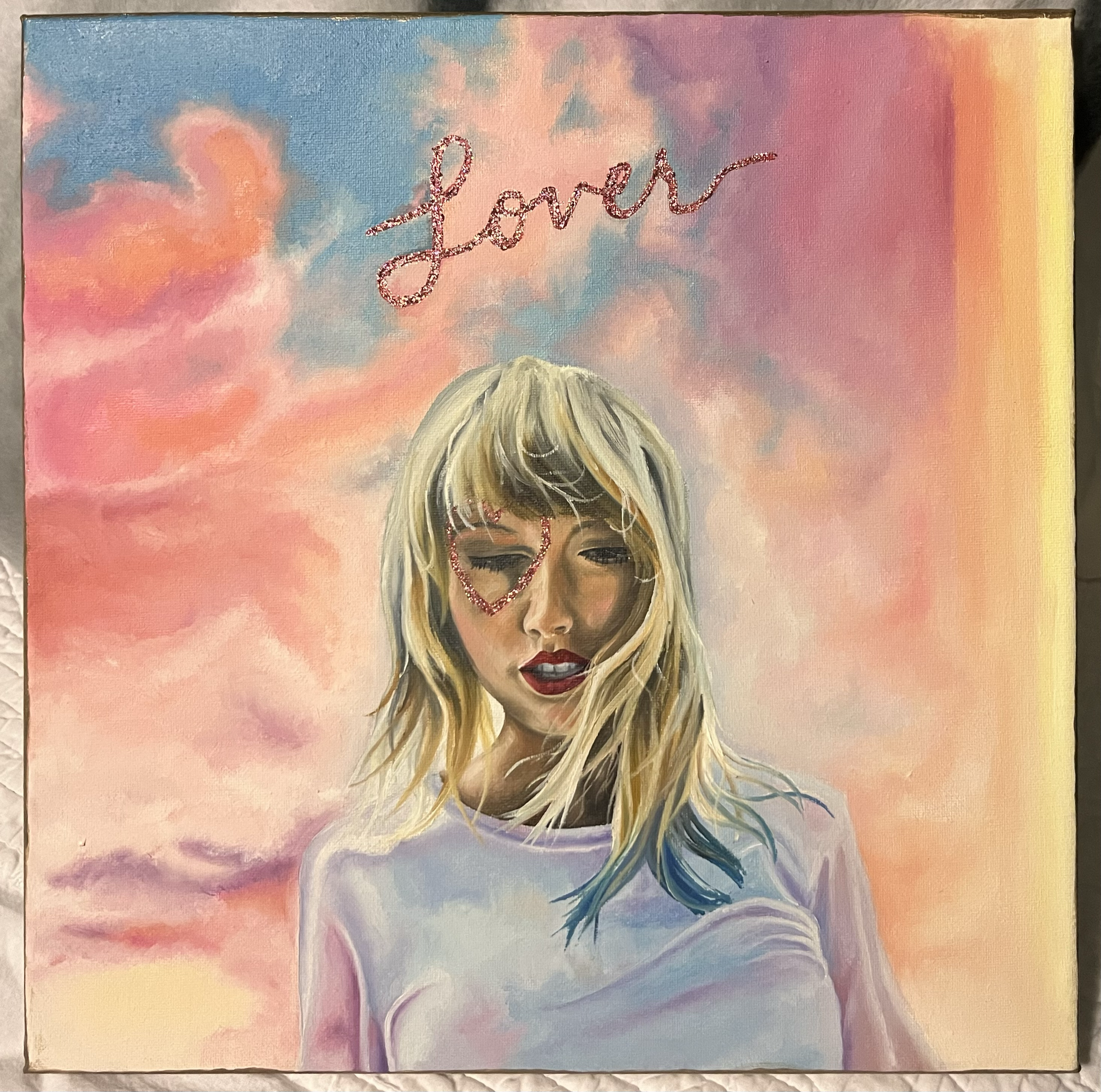 Lover - Oil on canvas 14" x 14": Album Cover (2023)