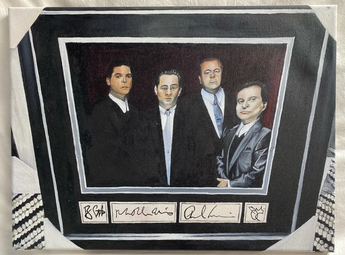Commissioned - Oil on canvas 16" x 12": Movie Scene (2021)