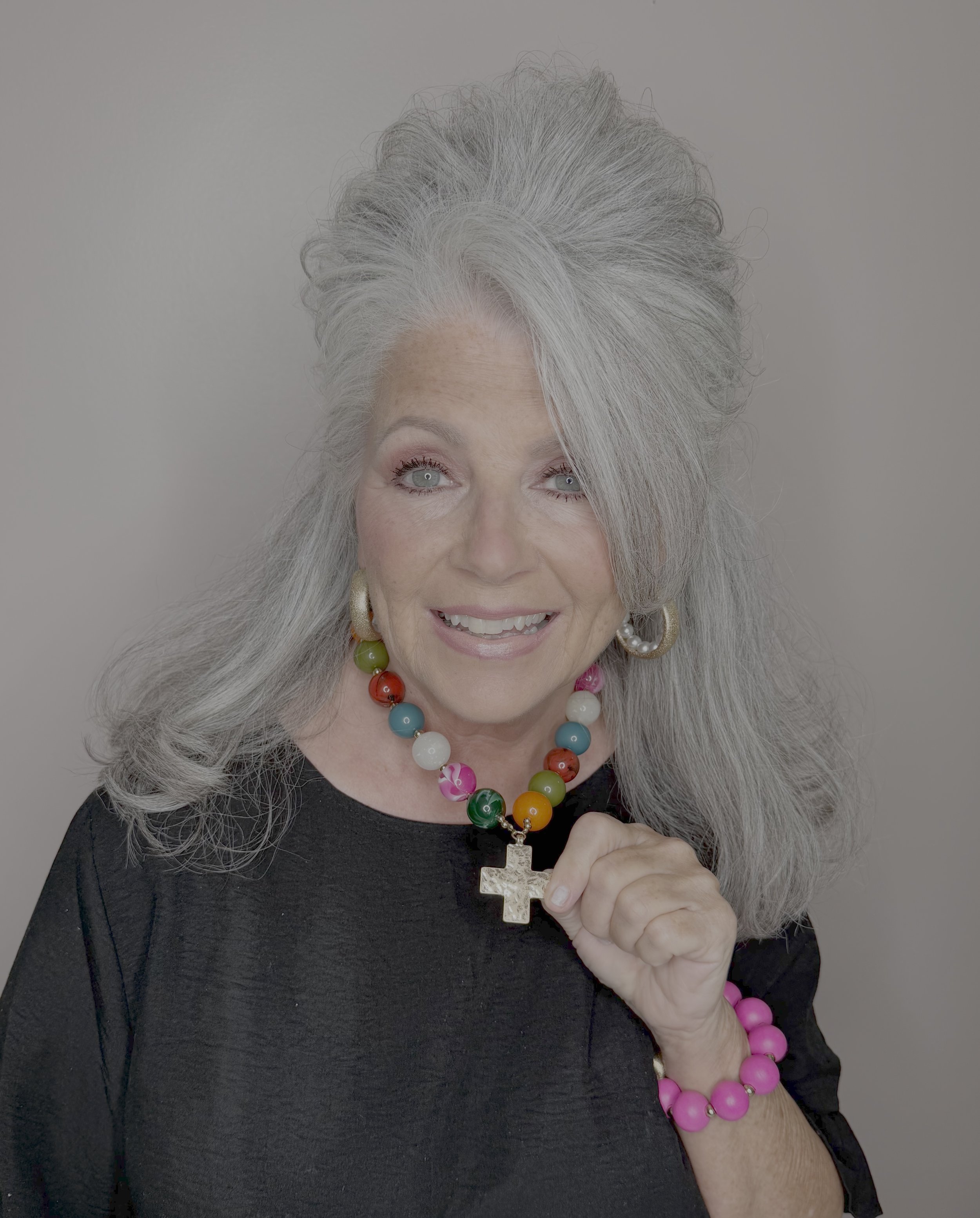 Rainbow Cross Necklace