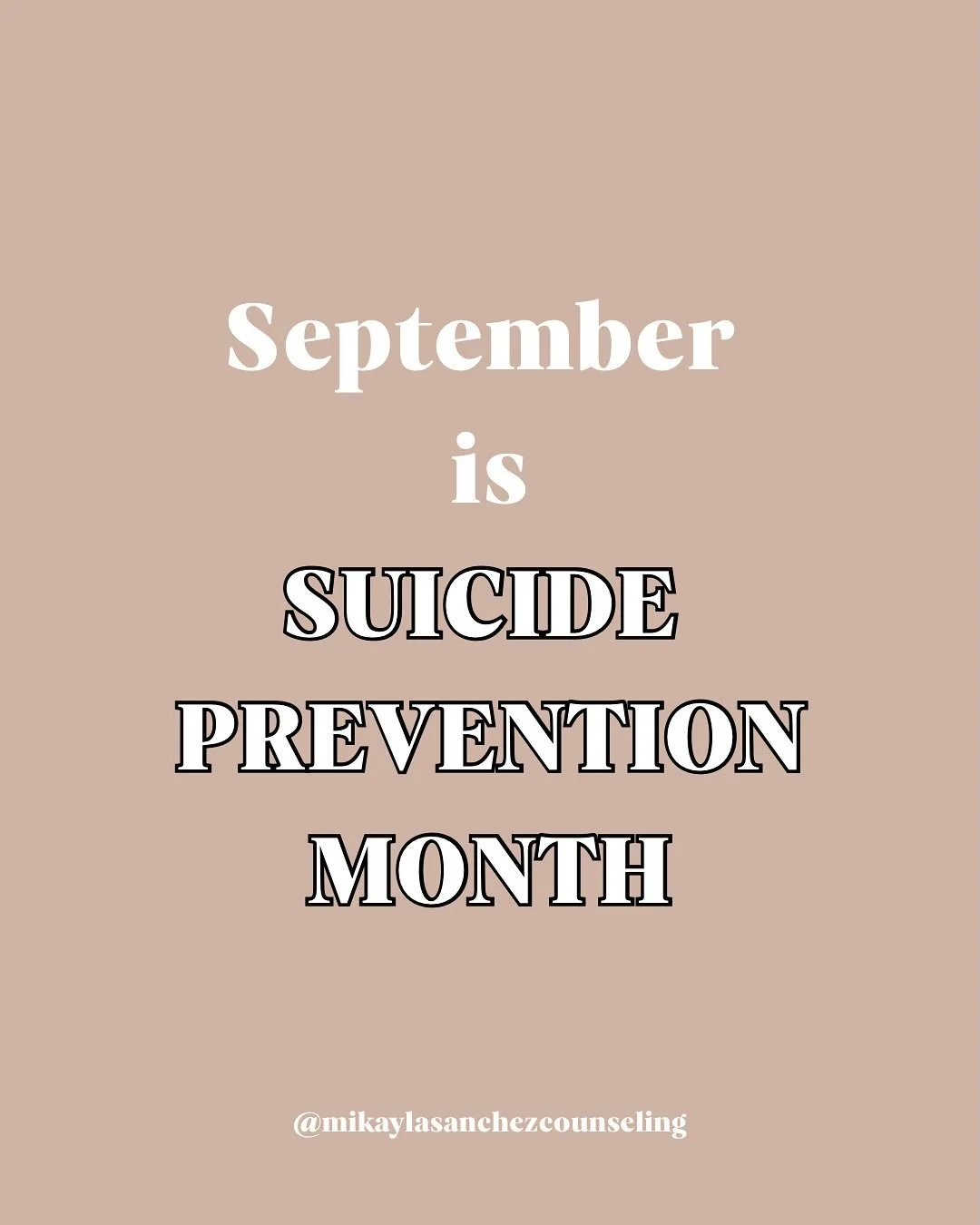 September is Suicide Prevention Month 💛

Too often, we avoid the word suicide. We&rsquo;re afraid that asking might somehow make things worse. But here&rsquo;s the truth: if someone is thinking about suicide, the thought is already there. Talking ab