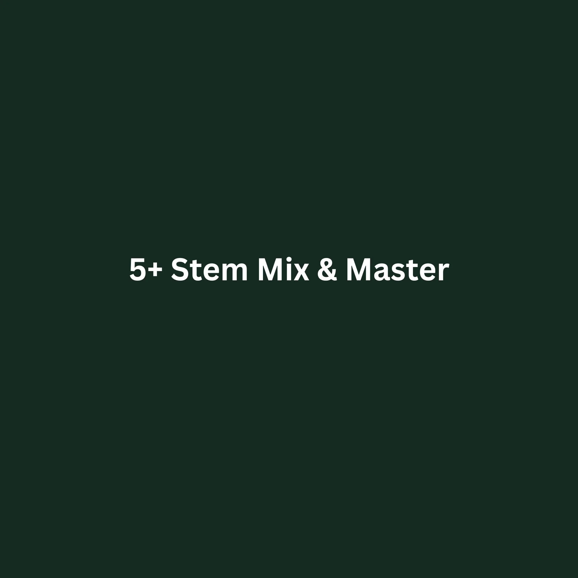 5+ Stem Mix & Master