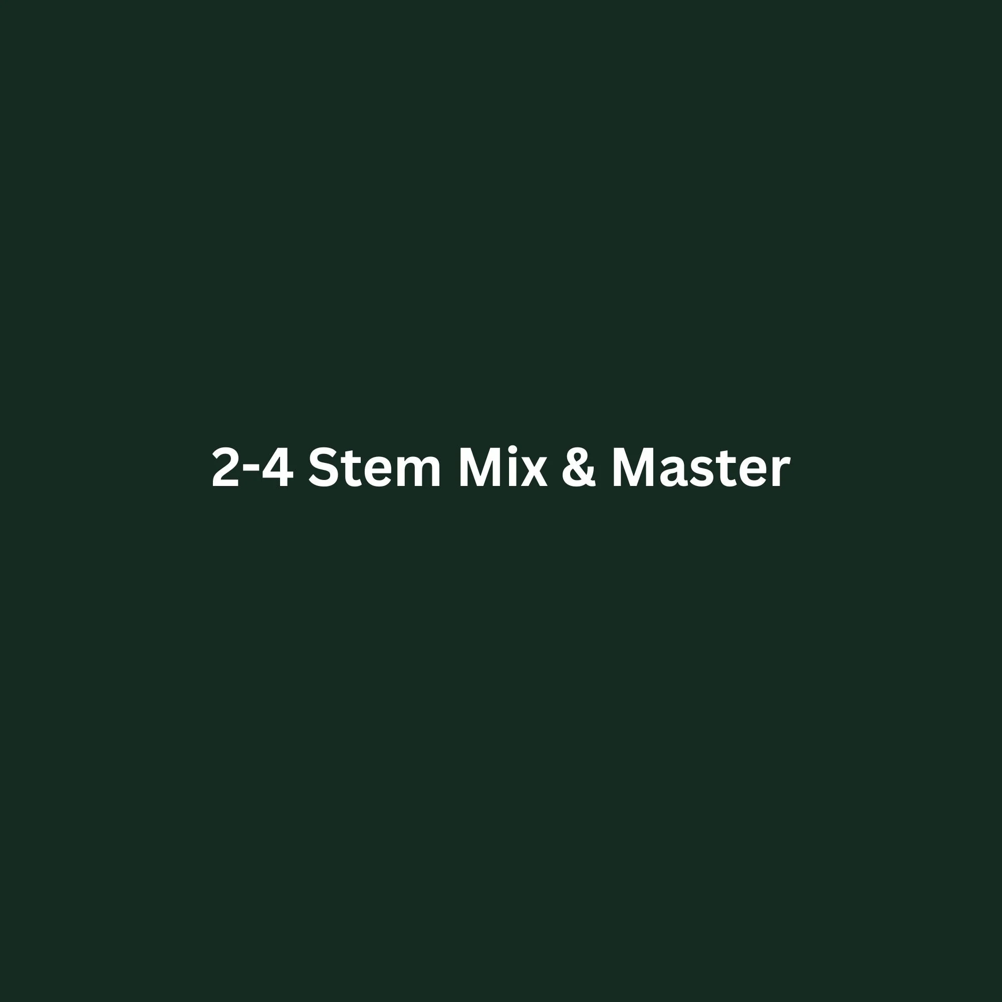 2-4 Stem Mix & Master