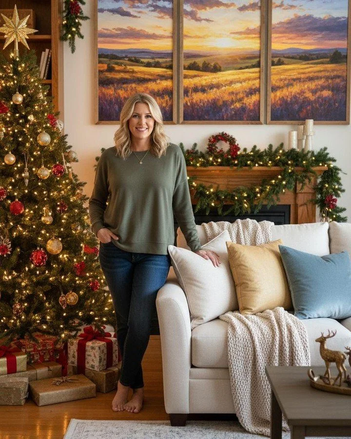 There's something magical about prairie winters. ❄️ Even on the coldest days, the sky comes alive with color&mdash;golds, purples, and blues that paint the horizon like nothing else. 

This is what I chase when I paint. This is home. 🌅

When you bri