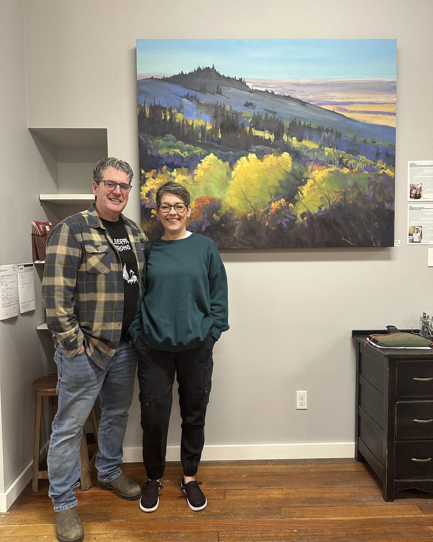 Congratulations to the beautiful souls who brought this painting home today! 💕 

There's something magical about releasing a piece into the world when you know it's going to the right place. This lovely couple and I spent time chatting about our sha