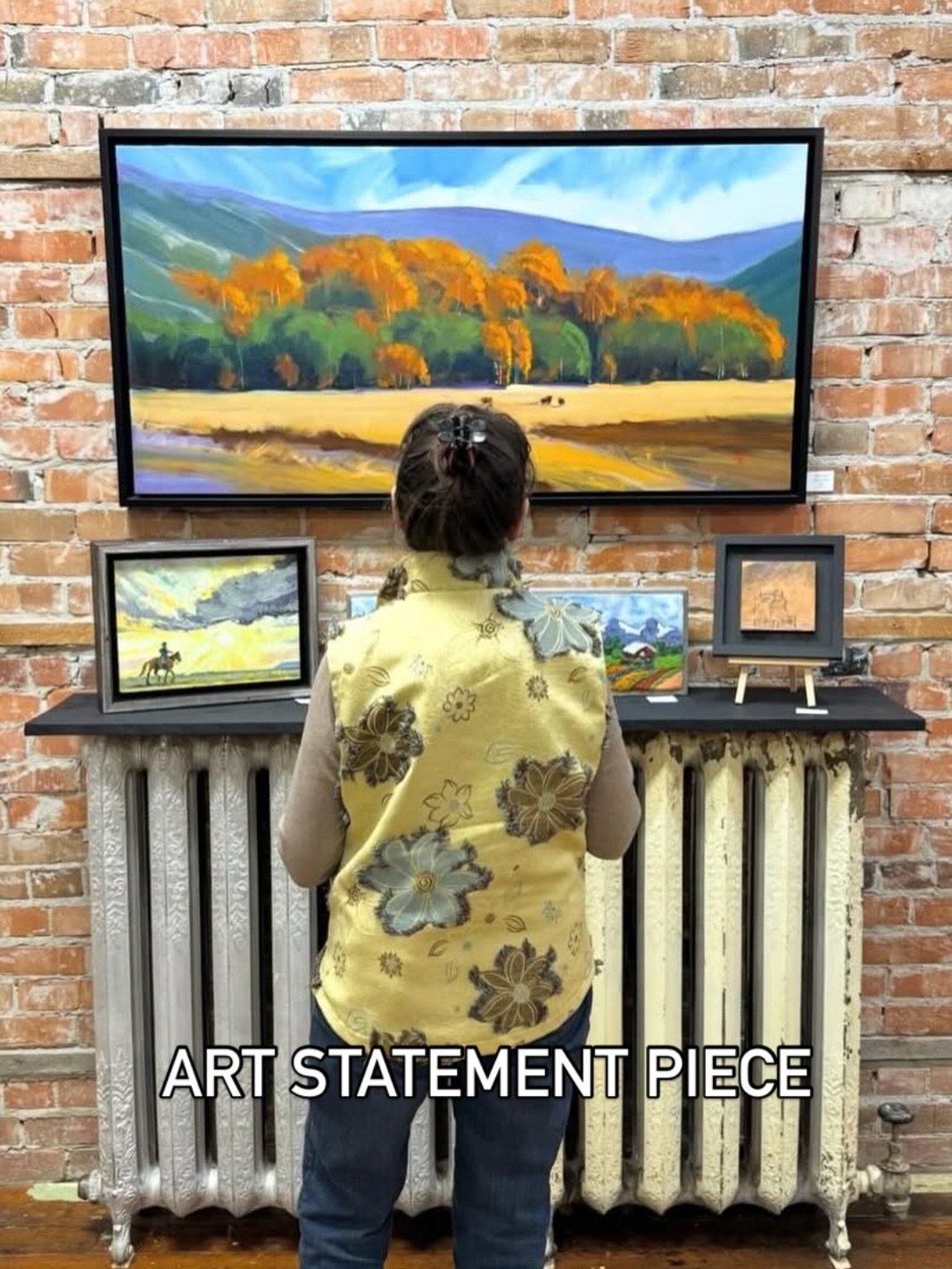 Looking for a statement piece for a room in your house? Want to &ldquo;wow&rdquo; your friends when they come over? 
Come down to @artroomon2nd to purchase a large piece for above a bed or for a above a fireplace! 
⏩Open Tuesday thru Saturday, 12-5 p