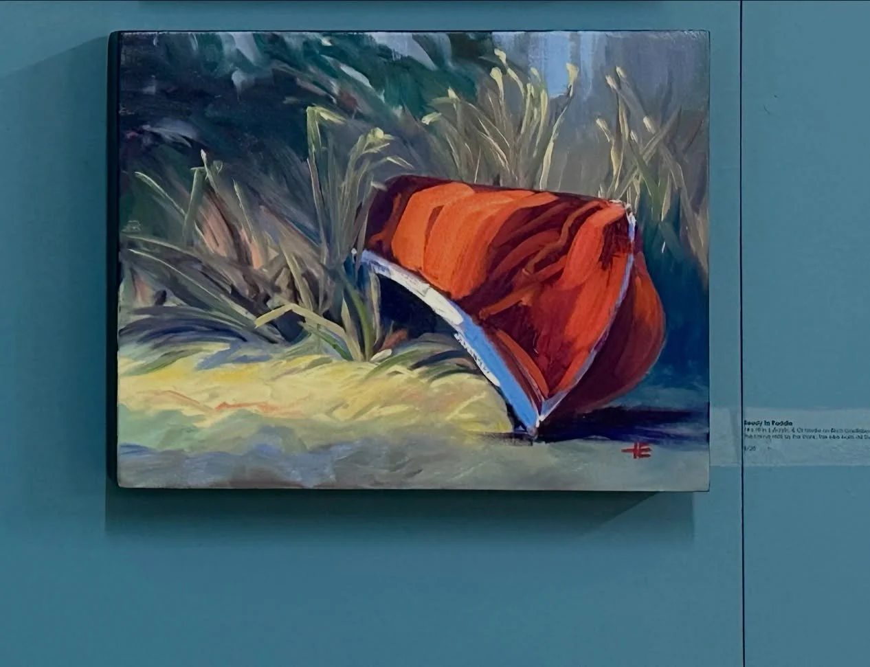 Sold! 
I&rsquo;m so happy this oil painting, Ready to Paddle, has found a wonderful home with a collector who will get to enjoy it in their cabin by the lake. 
It makes me extra happy to imagine it being part of such a beautiful setting. Thank you fo