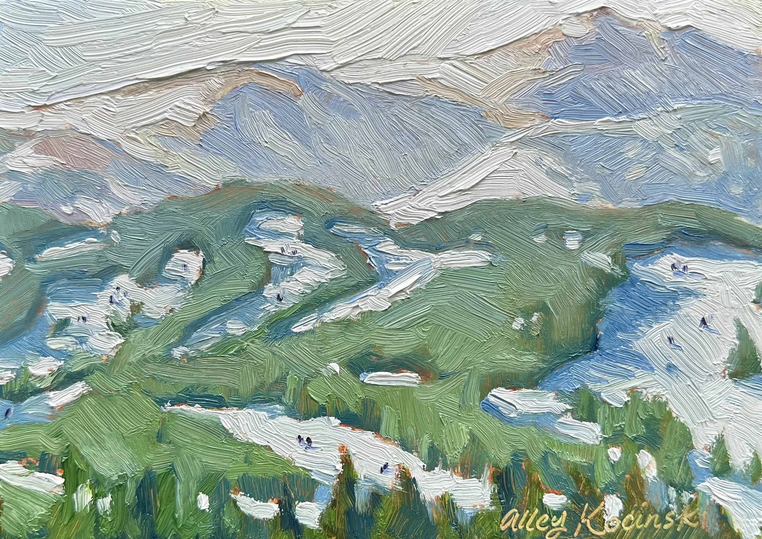 "With The Tide", Oil, 5x7, Available