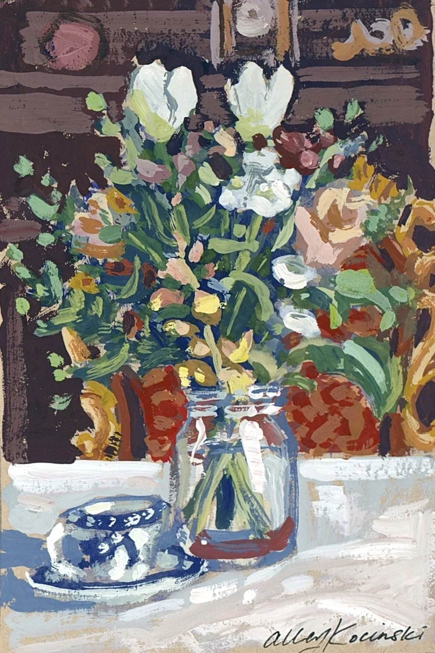 Flowers from Kyle, gouache, NFS