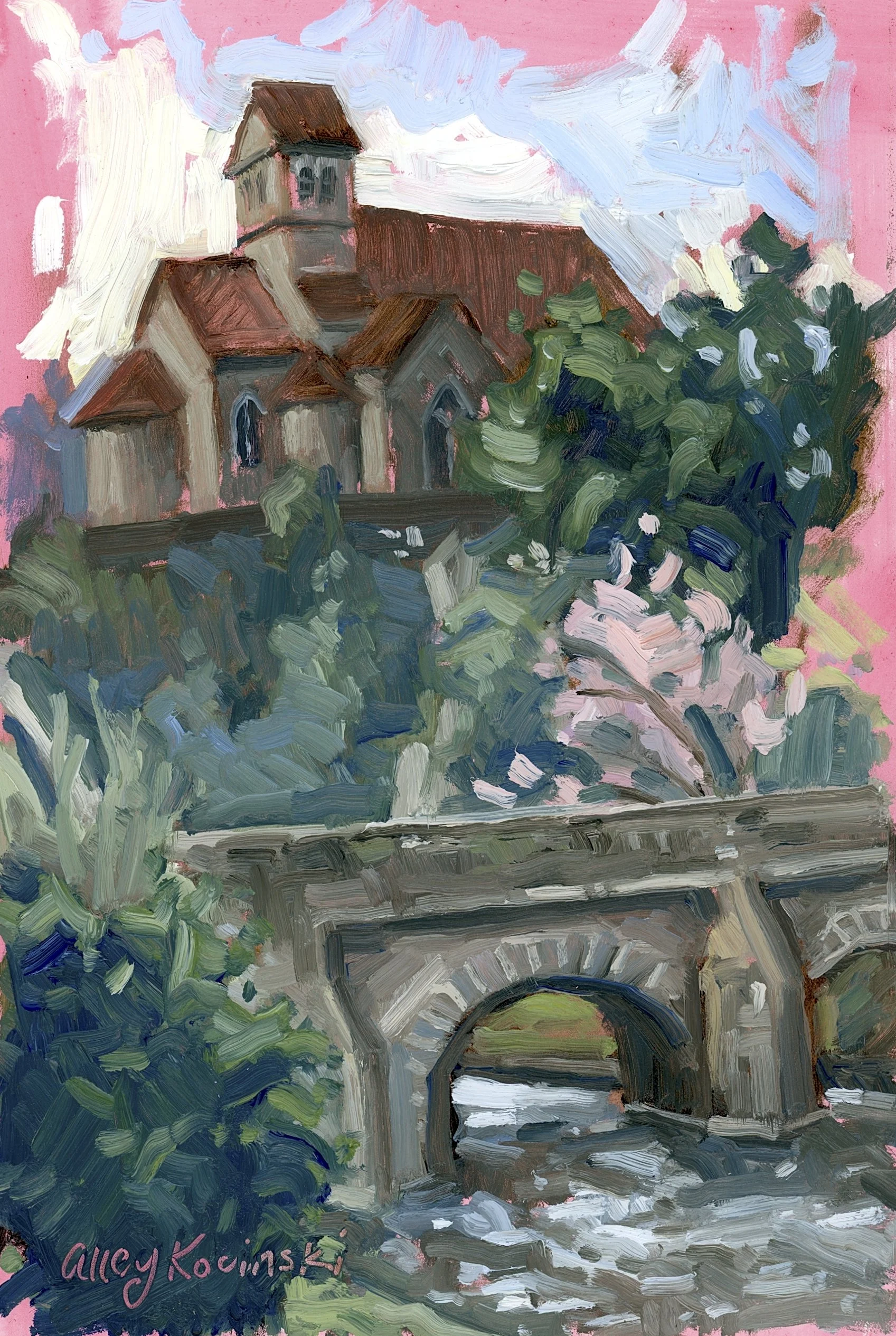 Saint-Céneri-le-Gérei Plein Air, oil, NFS