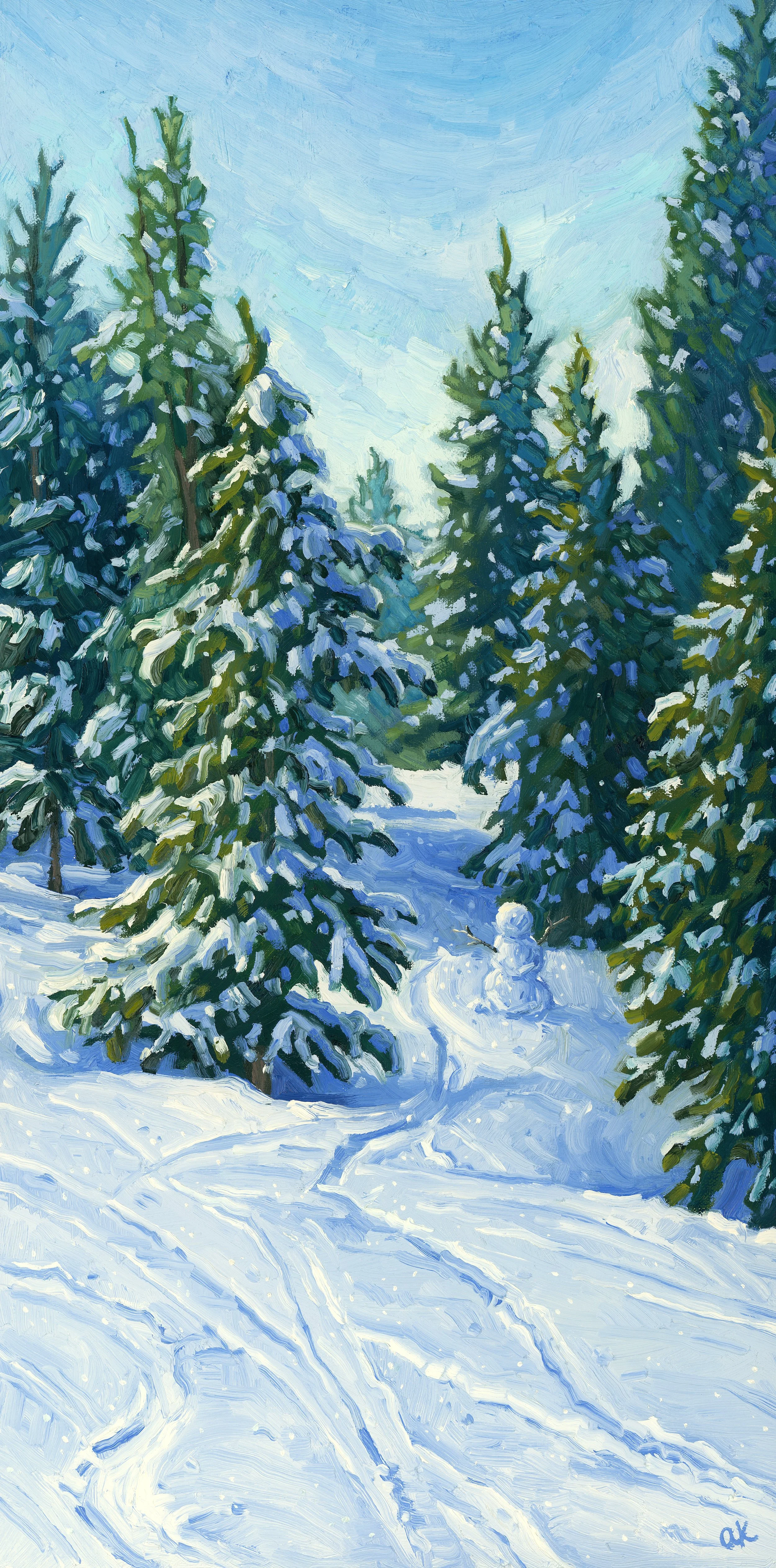 "Friend of the Forest" 10x20 oil, NFS