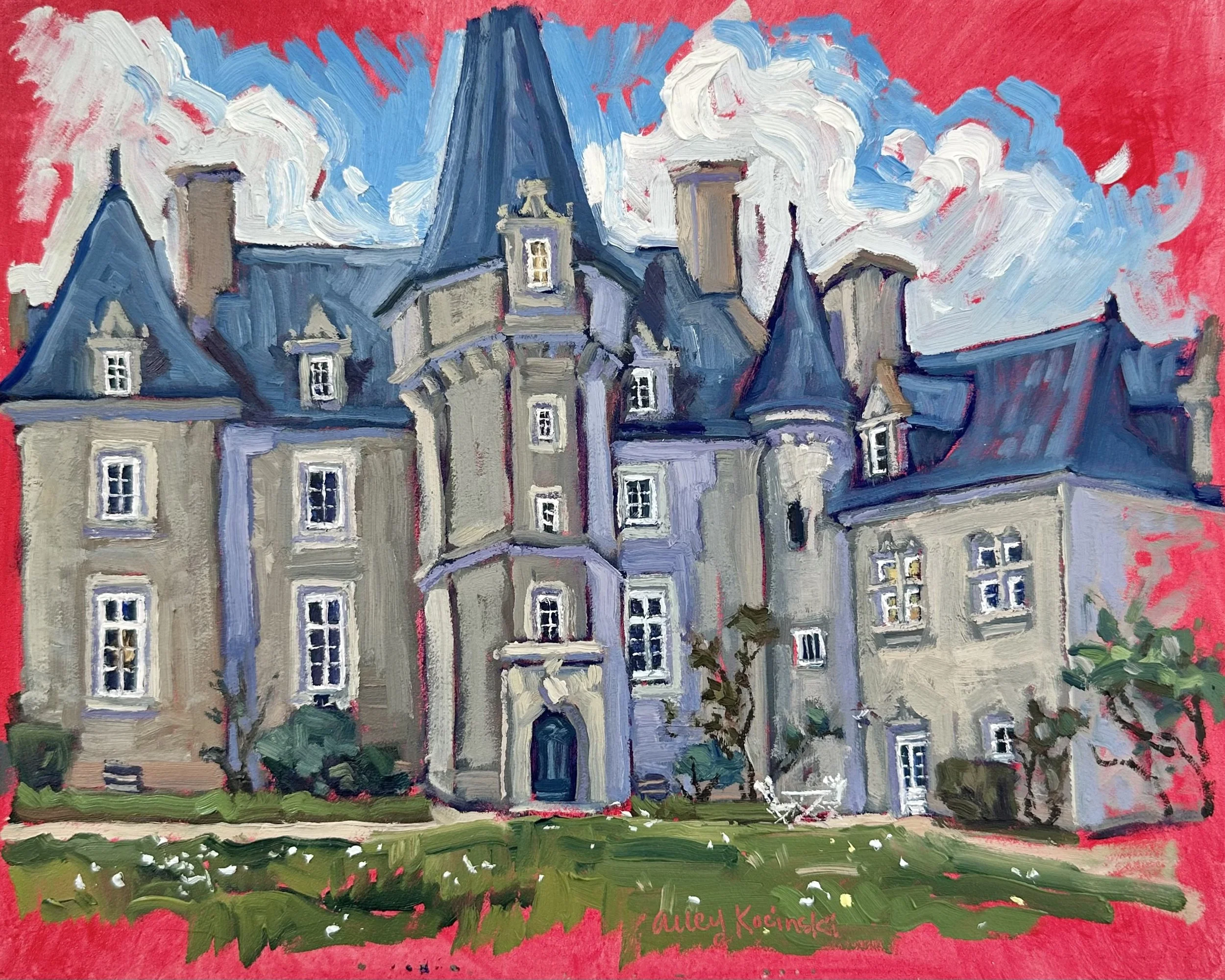 Magic Lives Here, plein air, oil, NFS