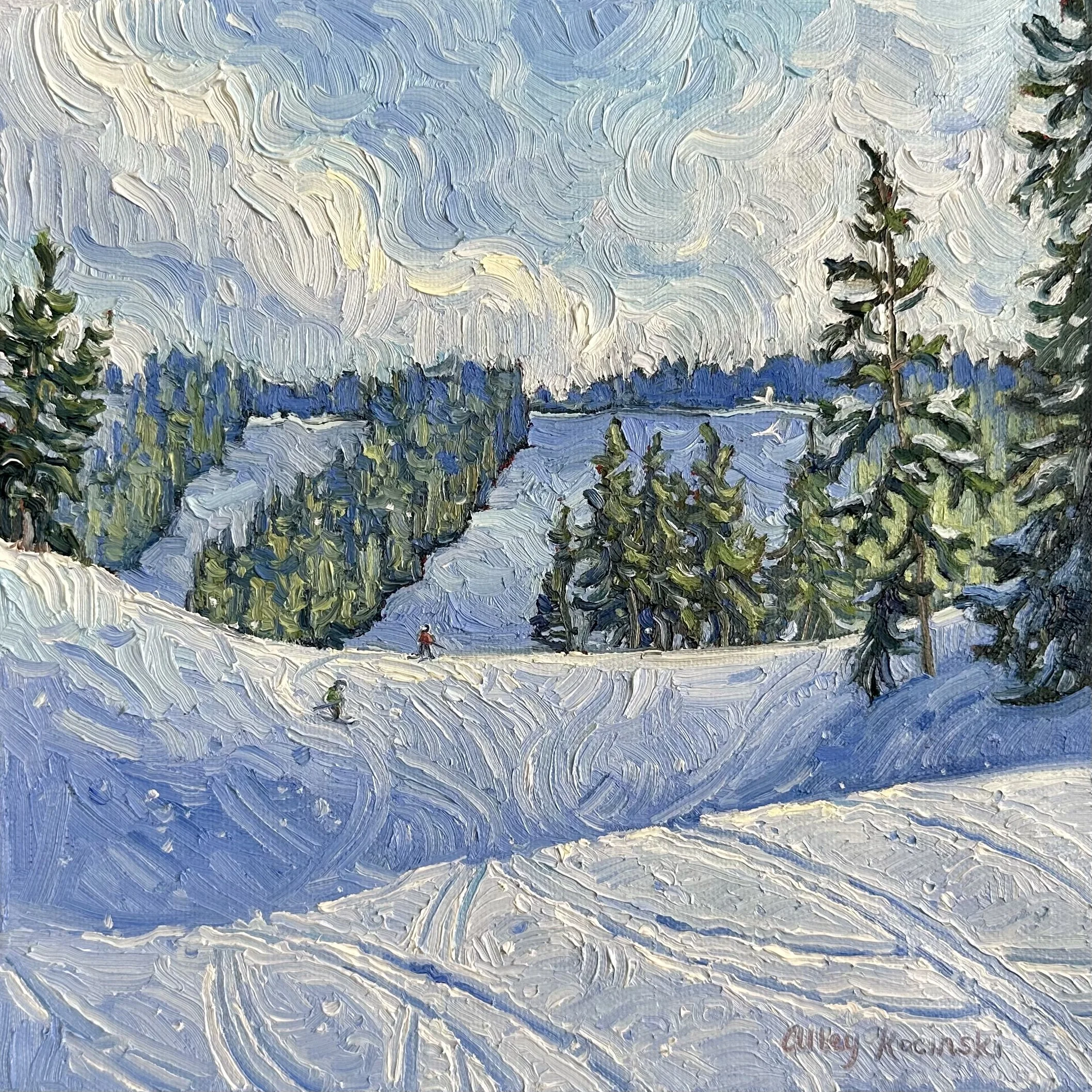 "I'll Follow You" 10x10 oil, sold