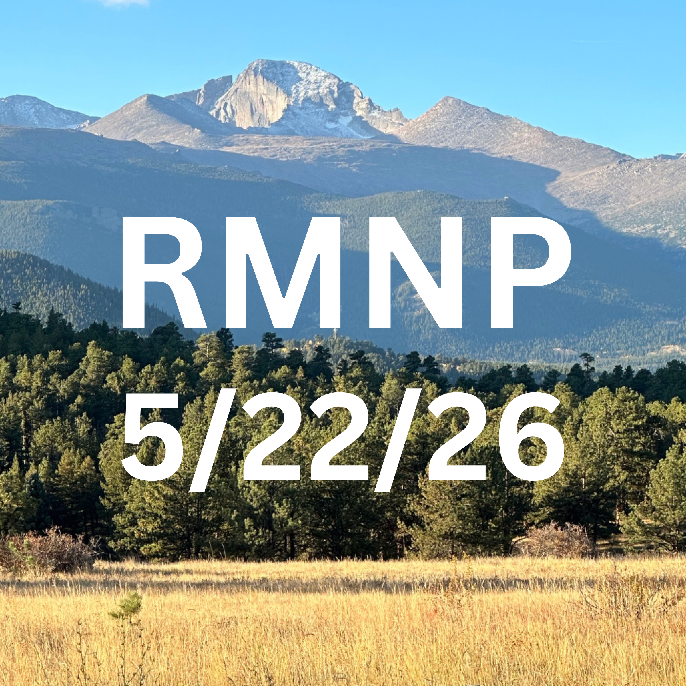 RMNP Plein Air Mini Print - 5/22/26