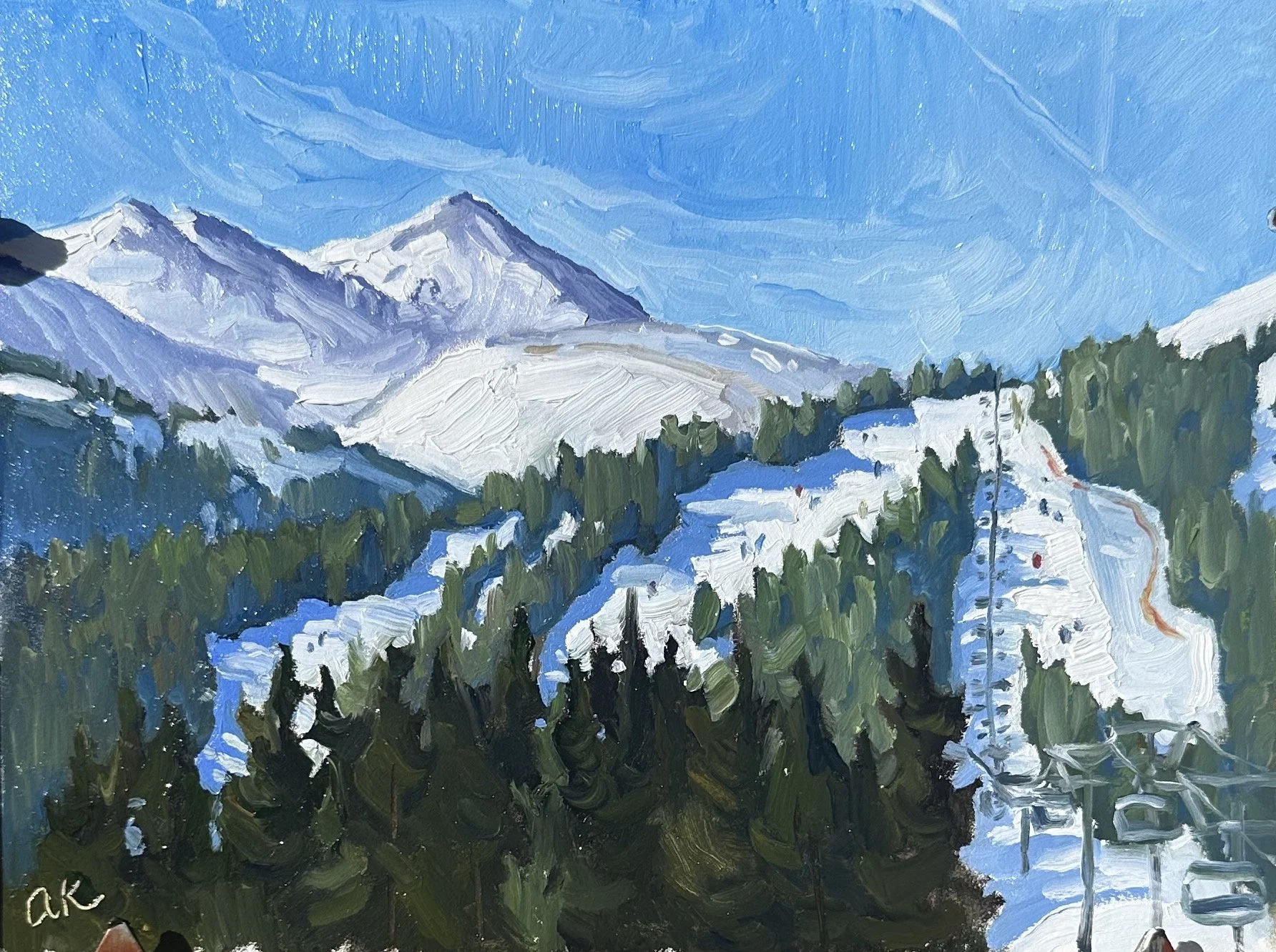 Breckenridge Peak 9, Oil, 6x8, Available