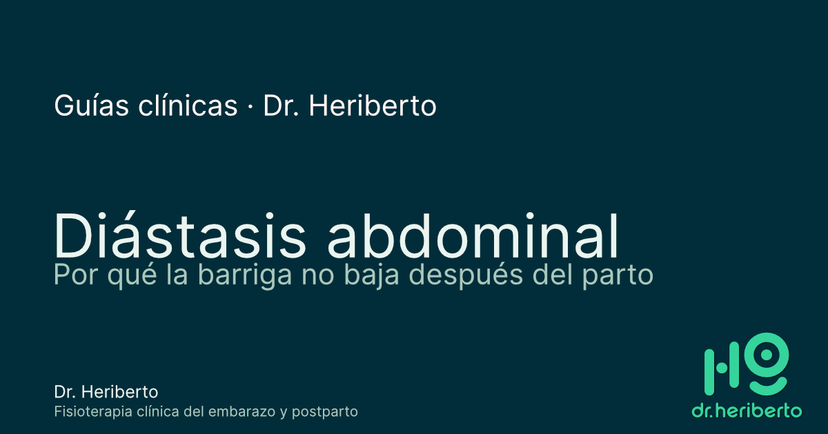 Diástasis abdominal: por qué la barriga no baja después del parto — y qué se puede hacer