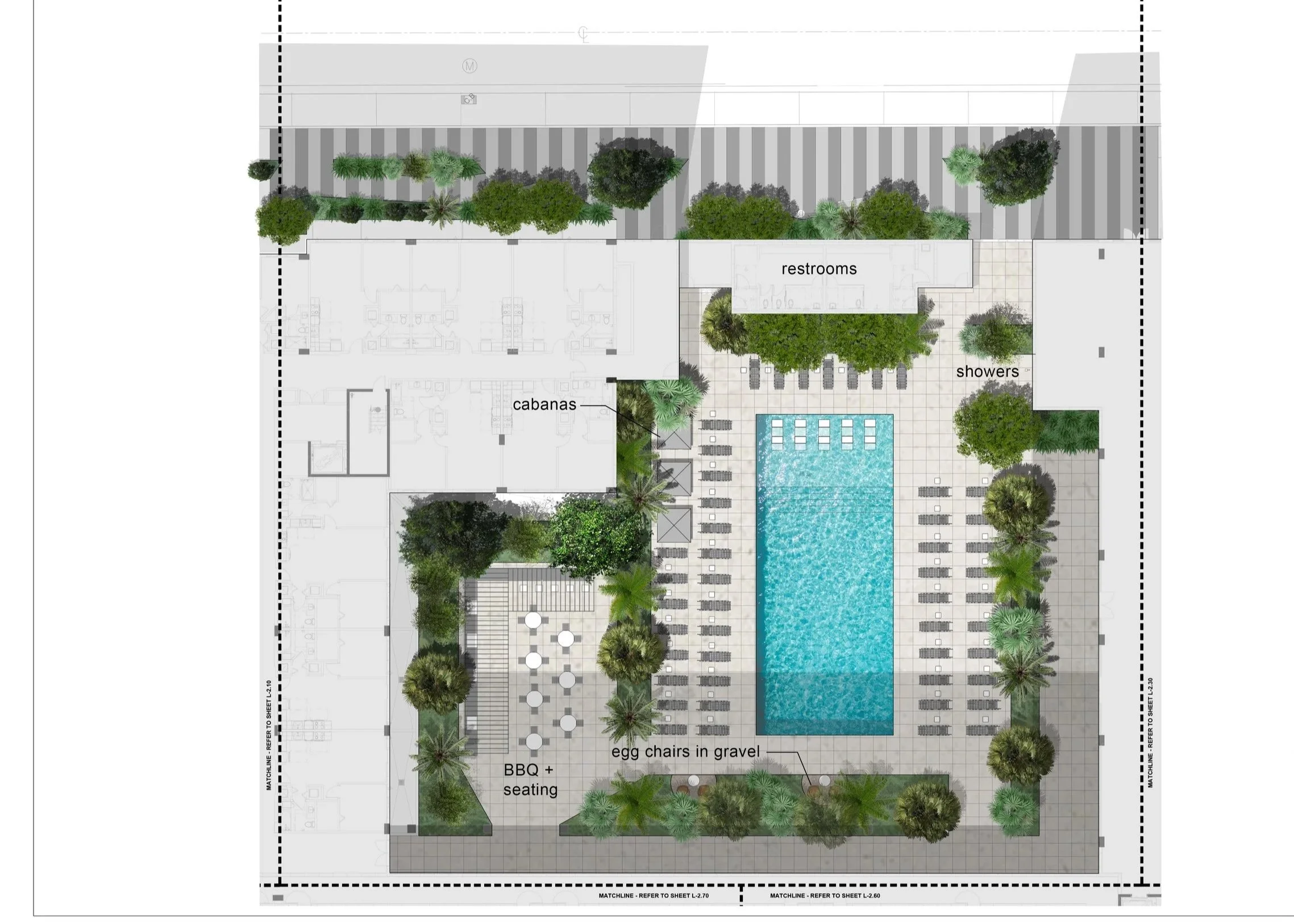 Mixed use landscape design