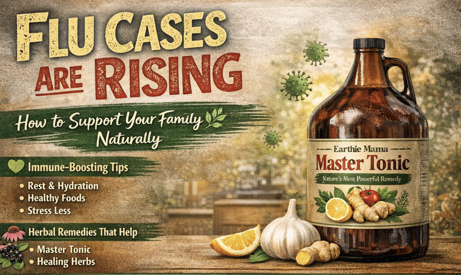 🌿 Flu Cases Are Rising — Here’s How to Support Your Family Naturally