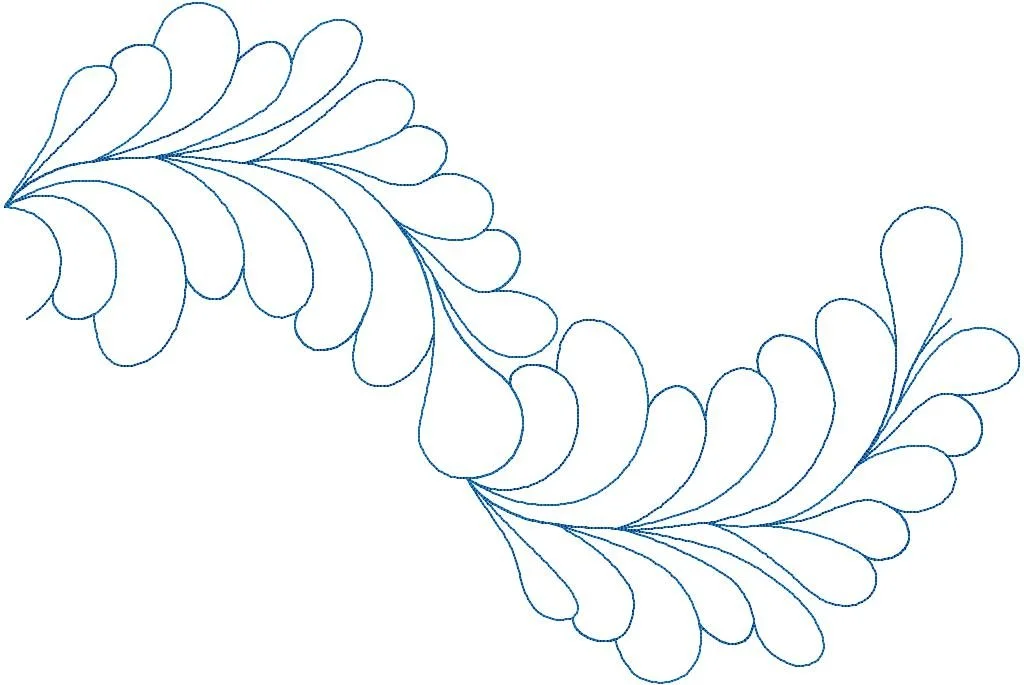 Flamingo Feather Wave